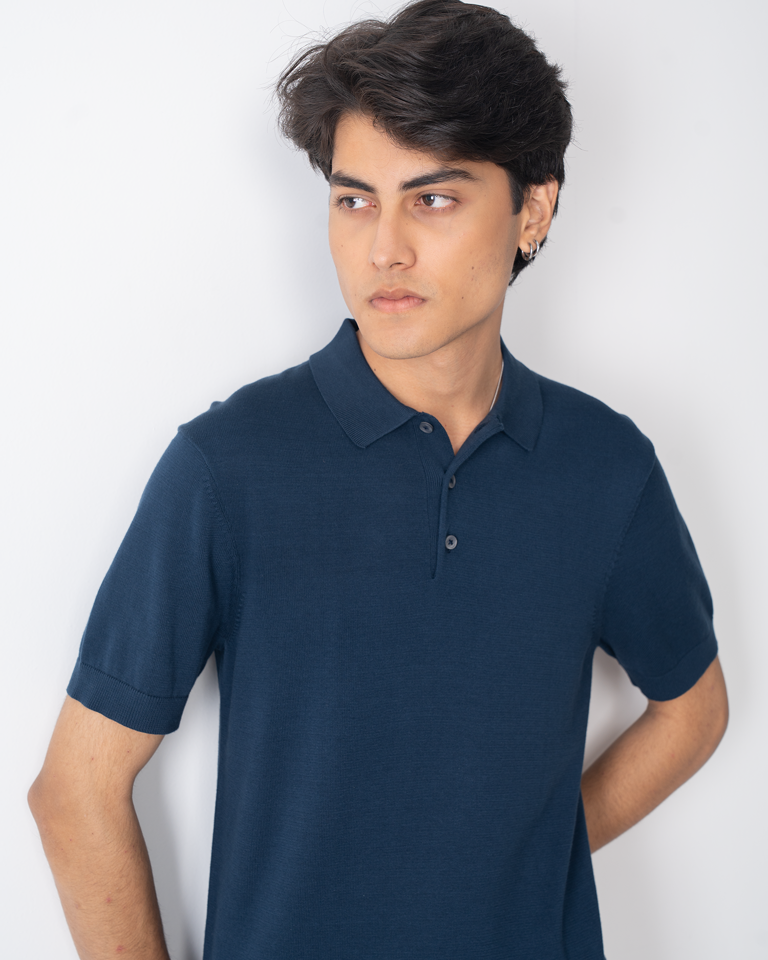 Knit Polo - Navy