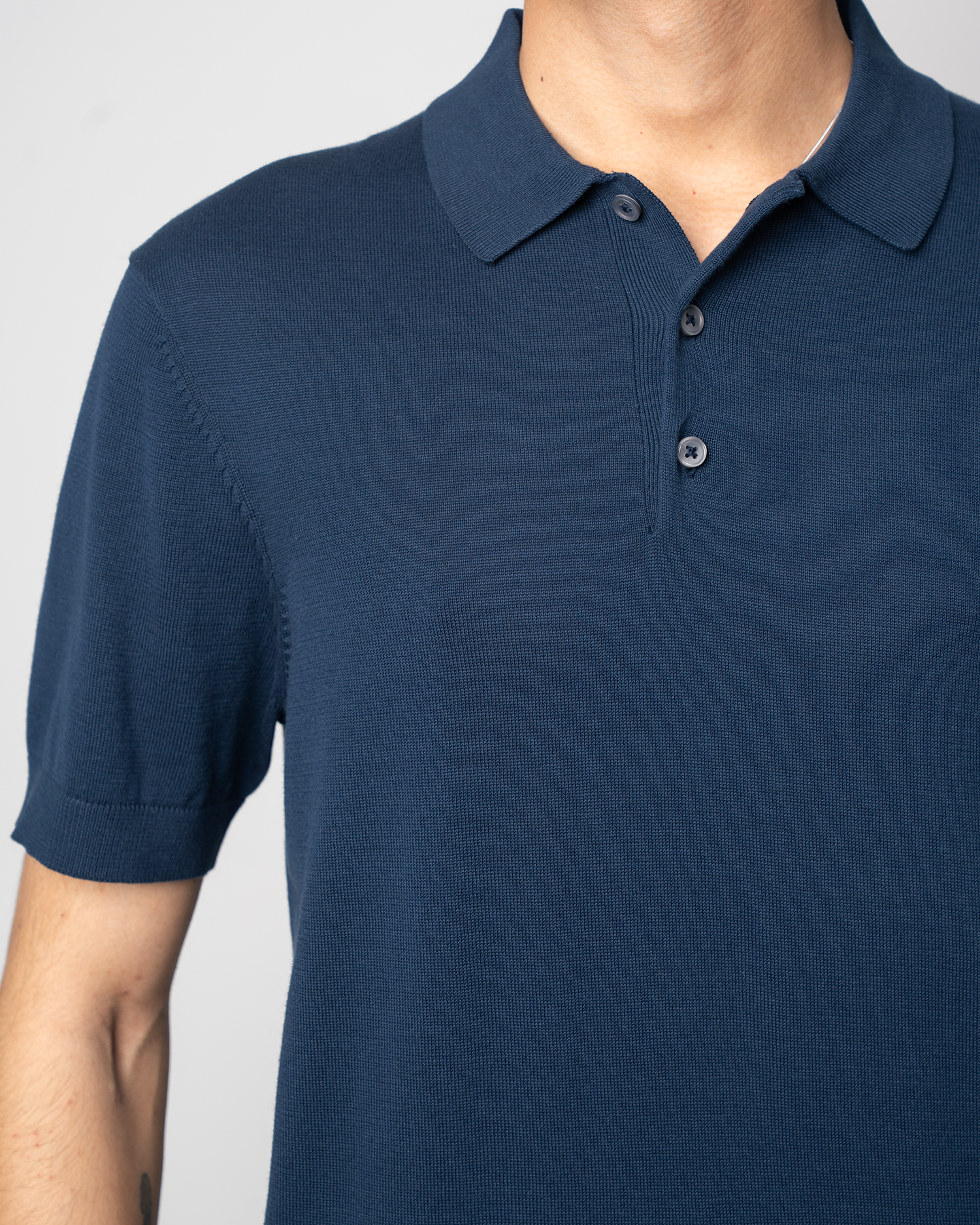 Knit Polo - Navy