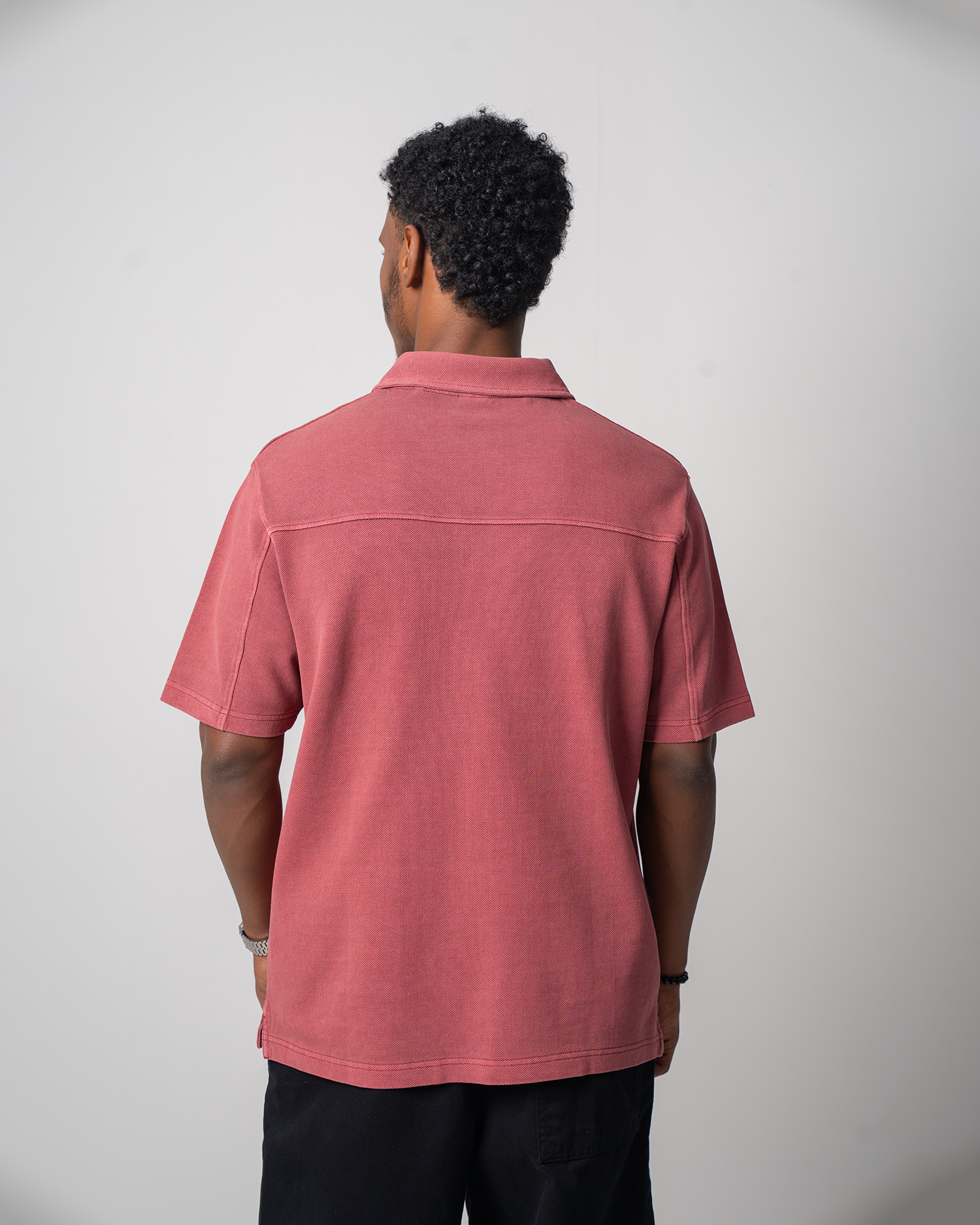 Casual Garment Dye Pique Polo