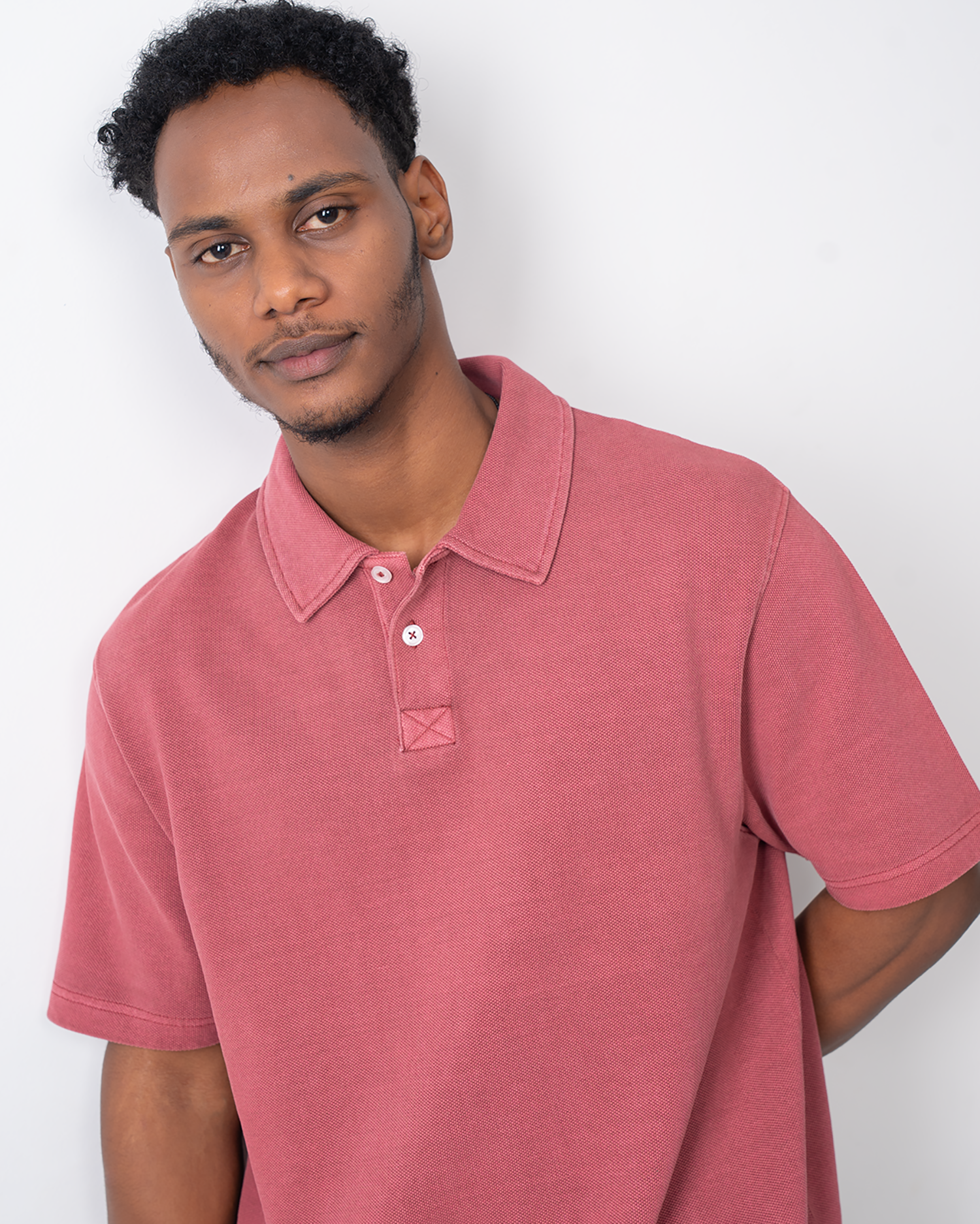 Casual Garment Dye Pique Polo