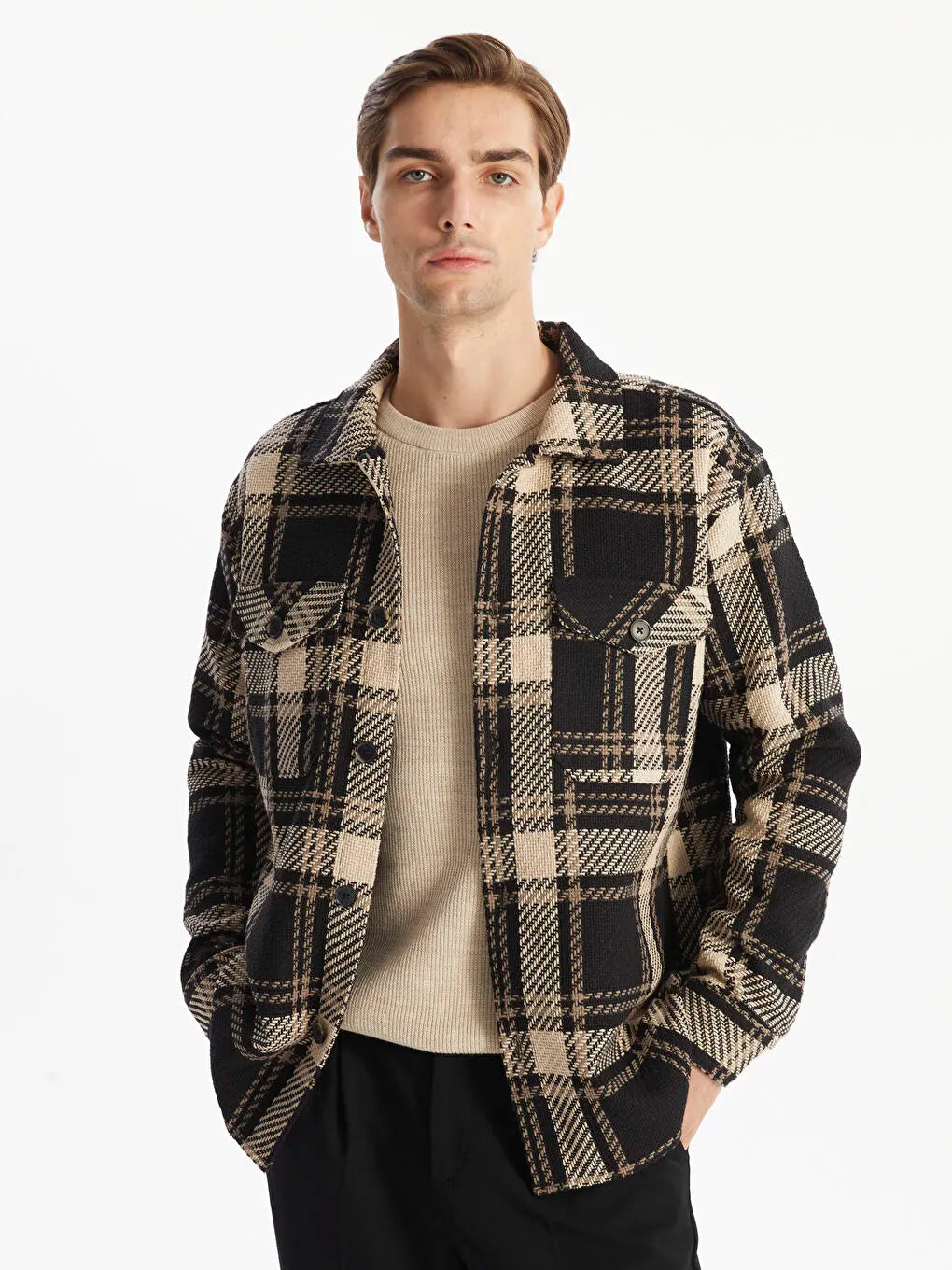 MENS SHACKET L/SLV POPULAR