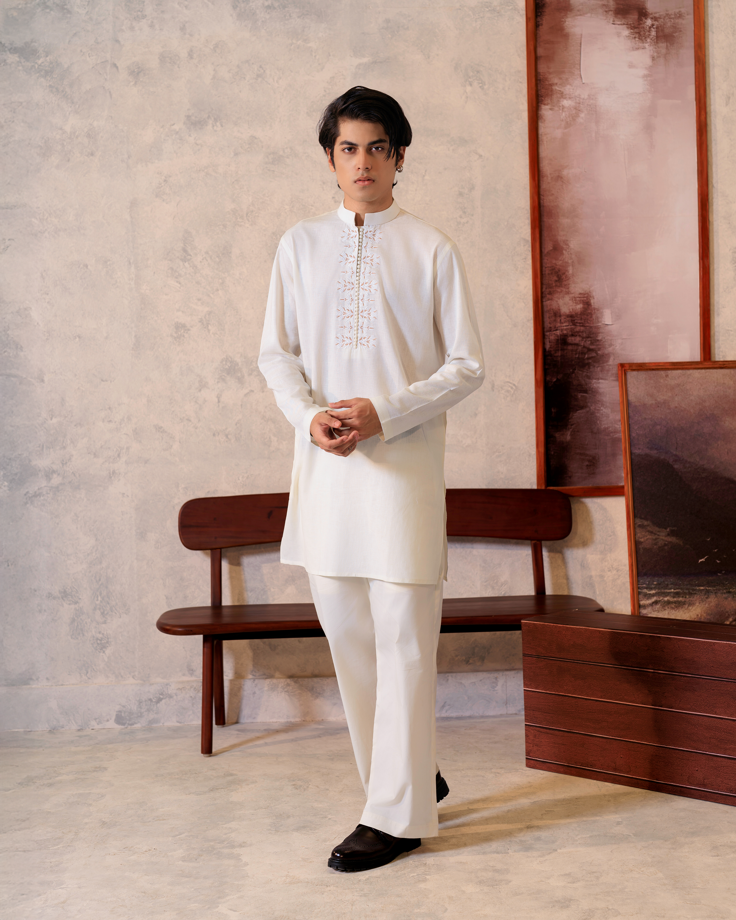 Giza Threadwork Short Kurta