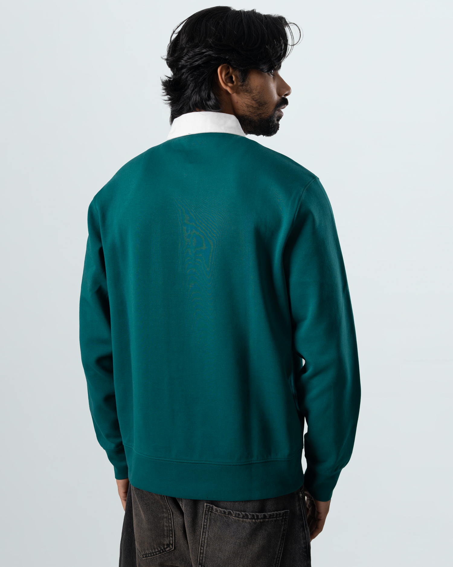 L/S Polo With Contrast