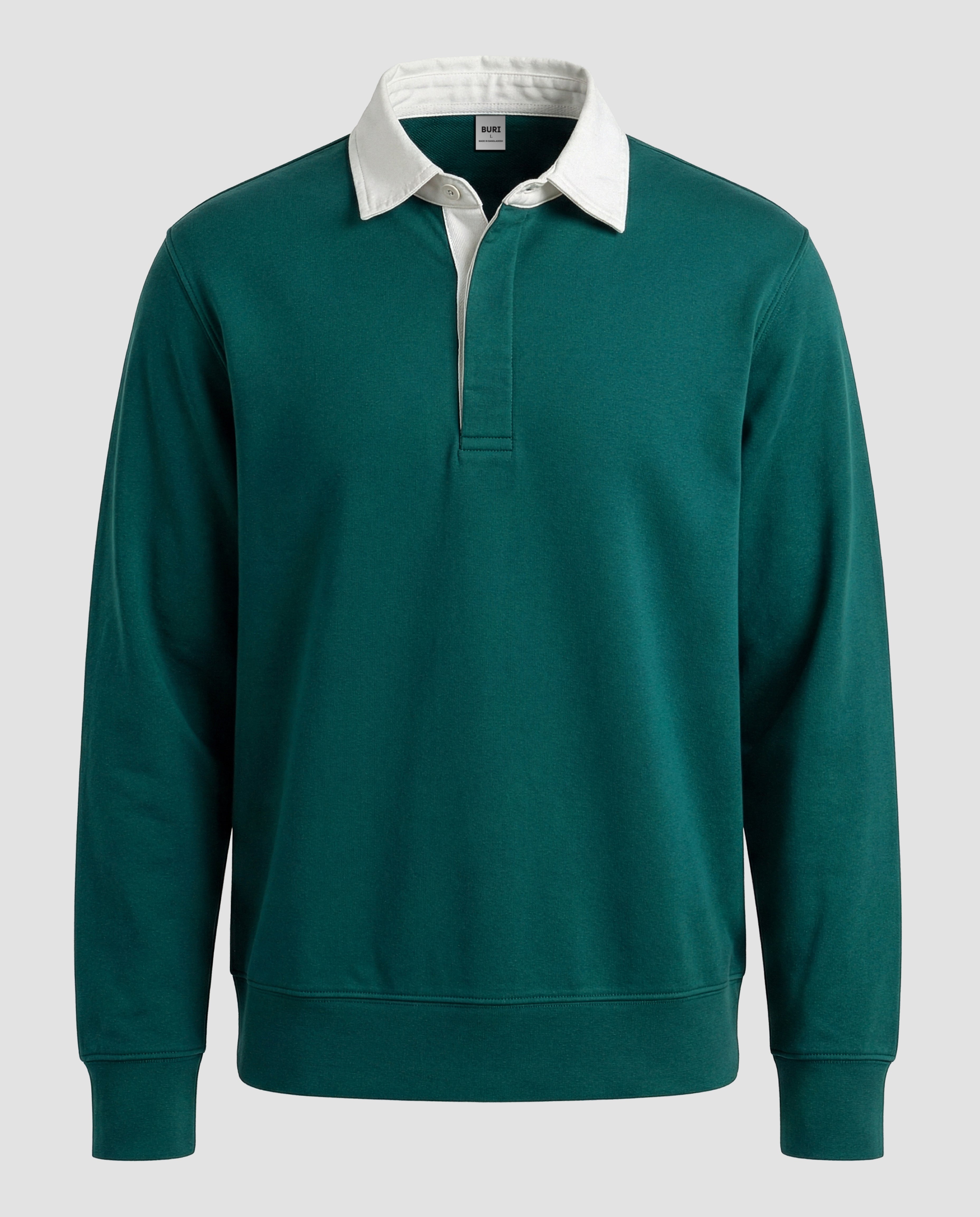 L/S Polo With Contrast