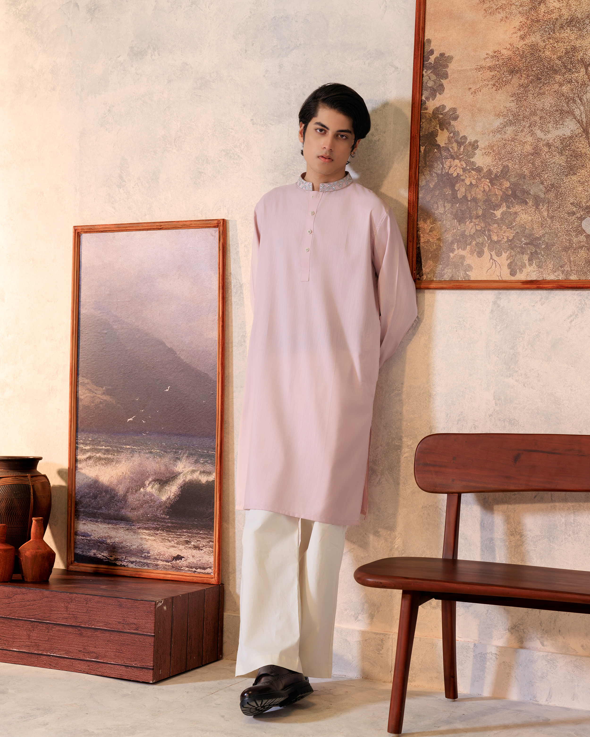 Mauve Zardosi Panjabi