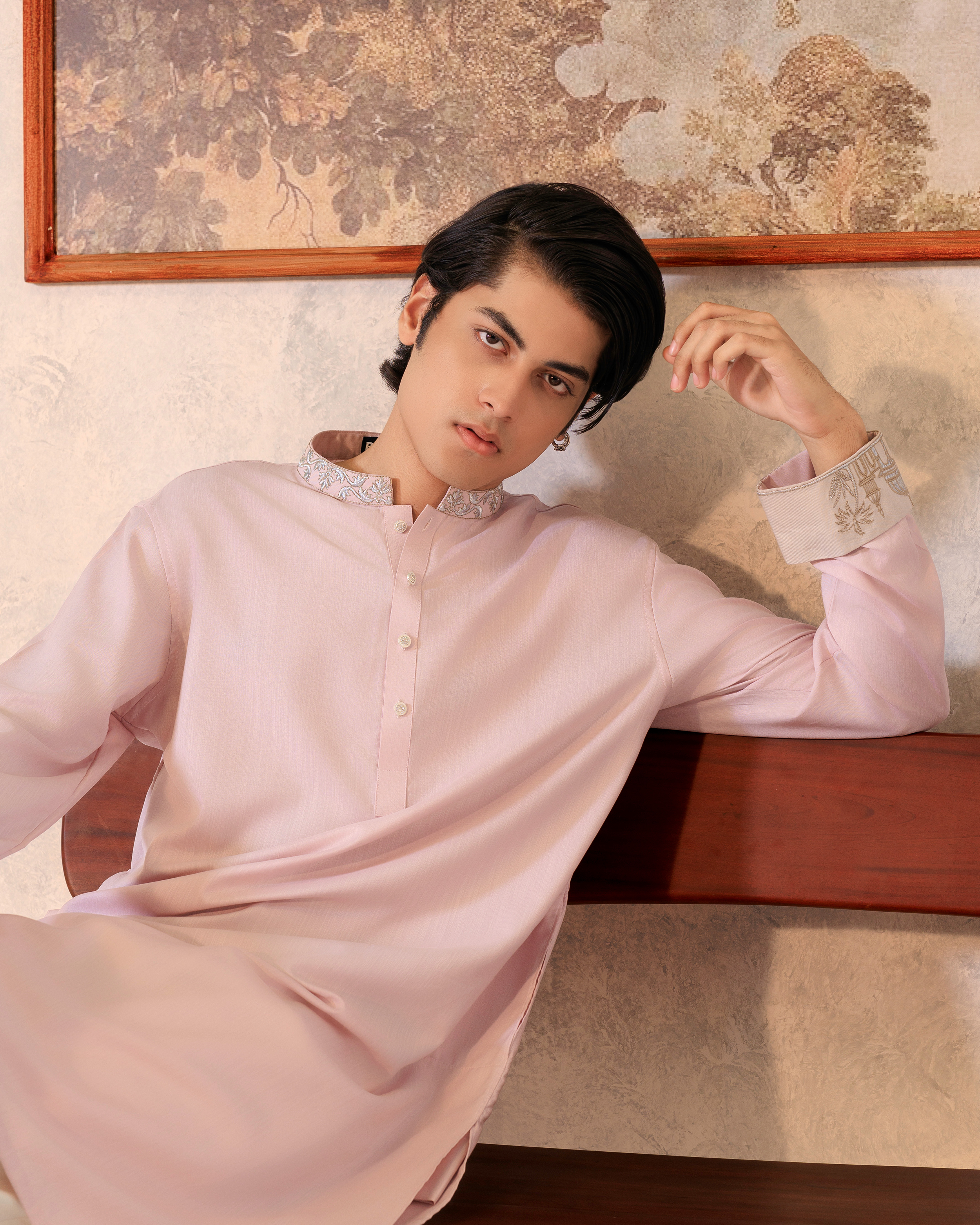 Mauve Zardosi Panjabi