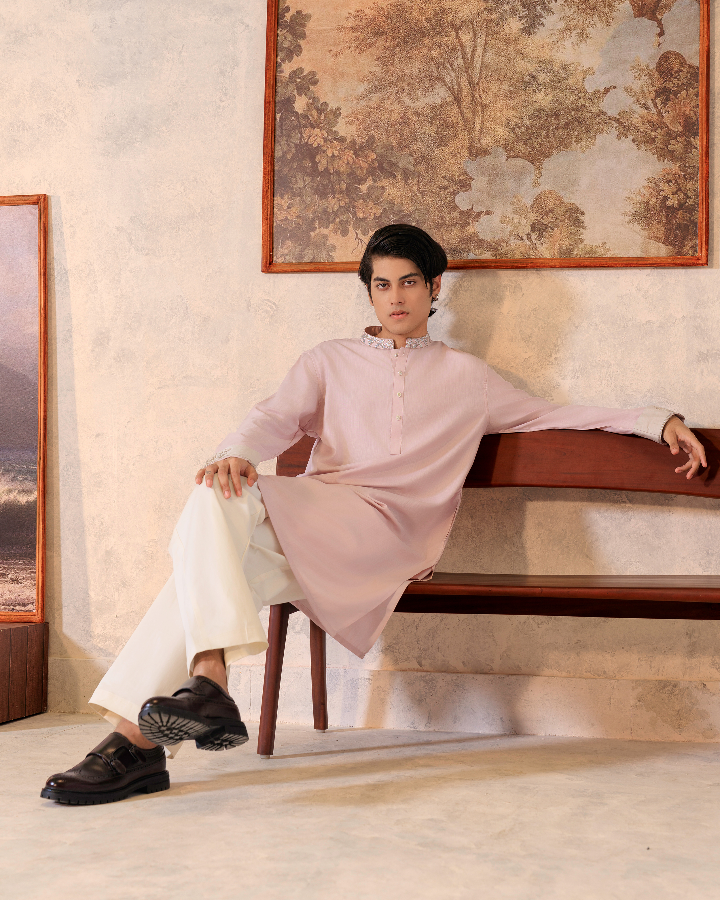 Mauve Zardosi Panjabi