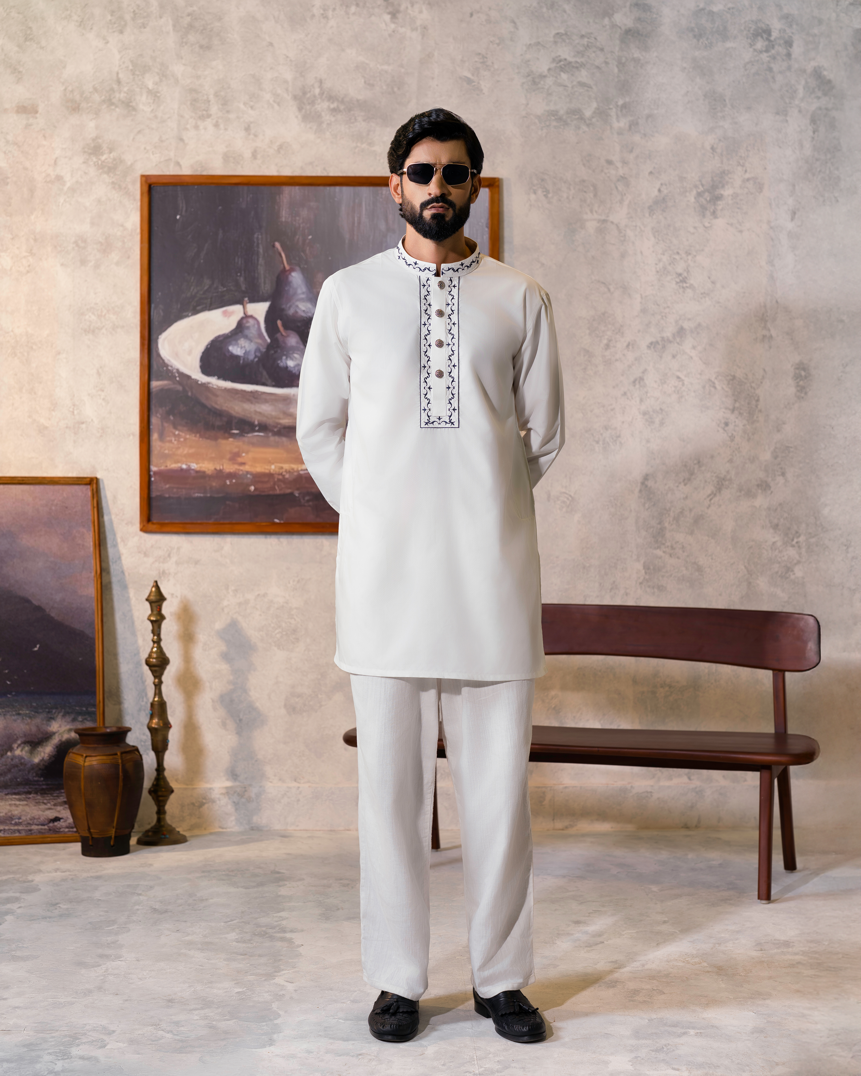 Noir Heritage Short Kurta