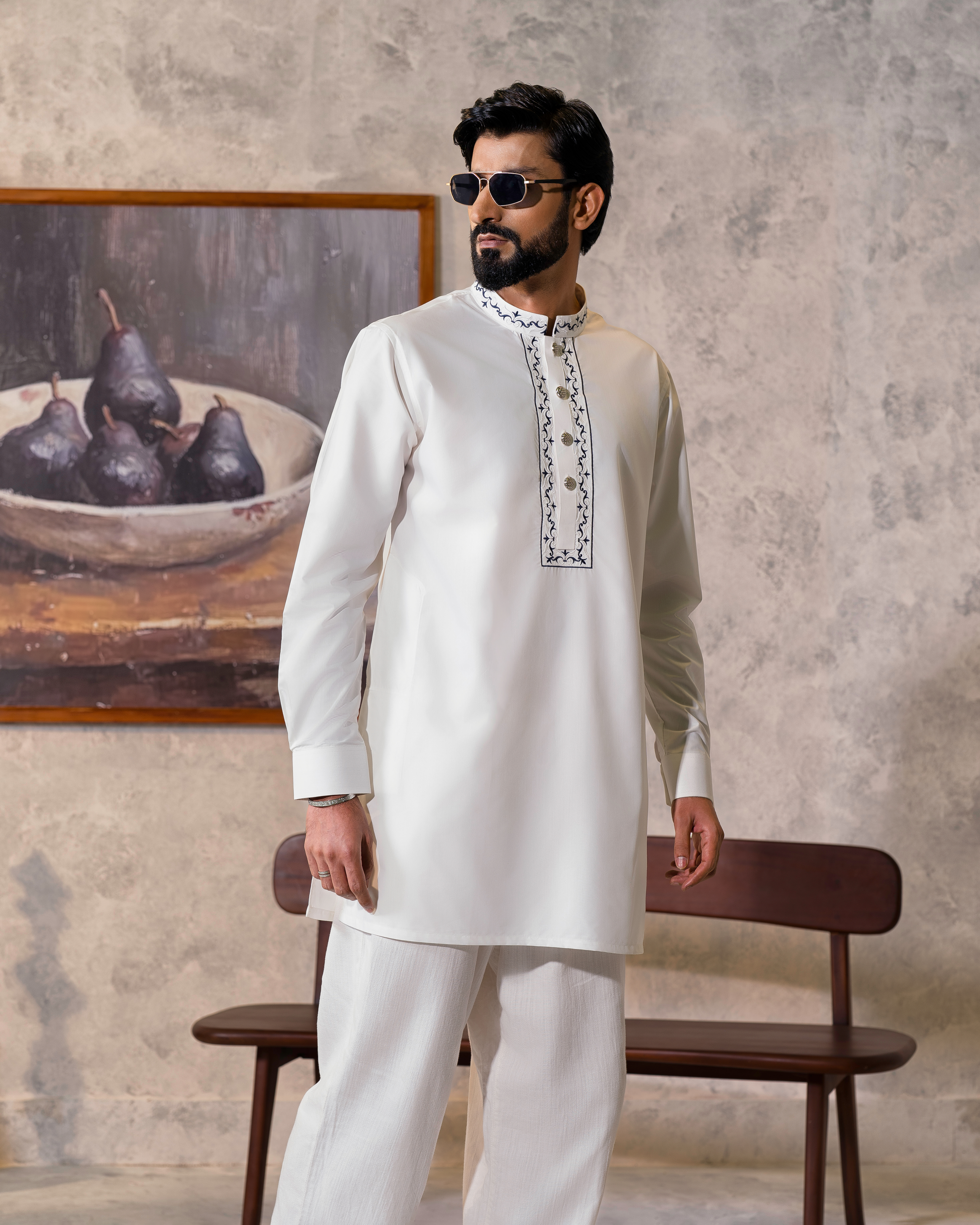 Noir Heritage Short Kurta