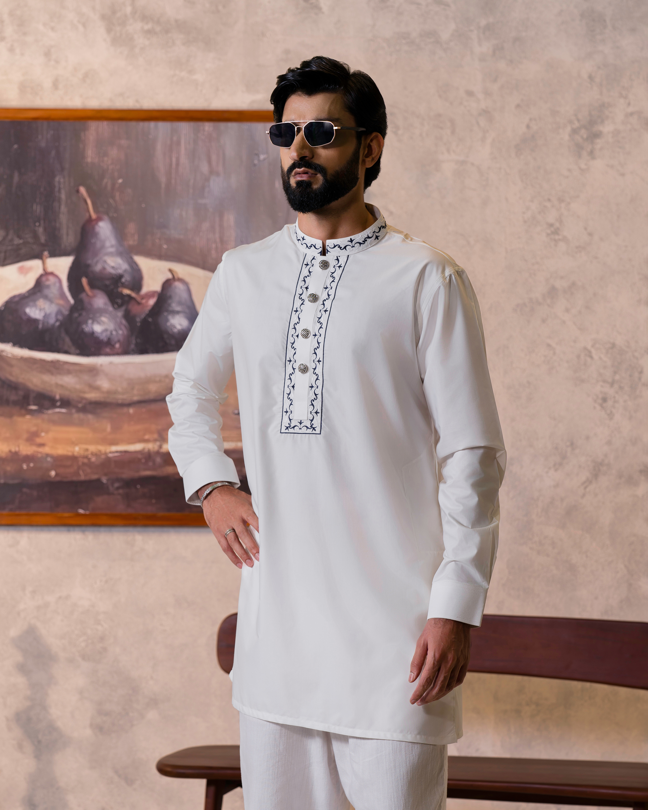 Noir Heritage Short Kurta