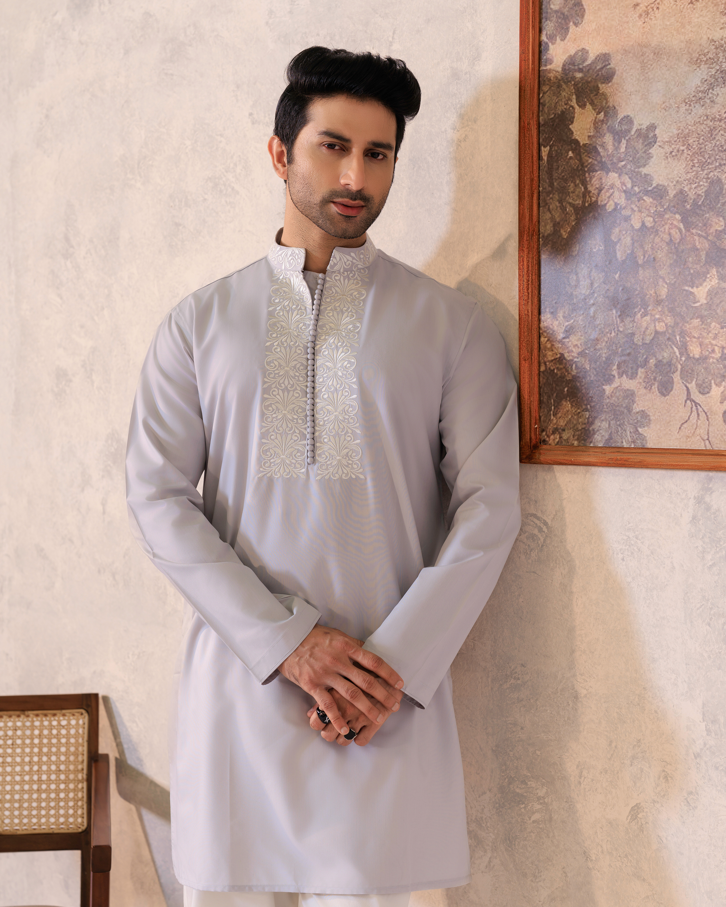 Pure Threadwork Short Kurta