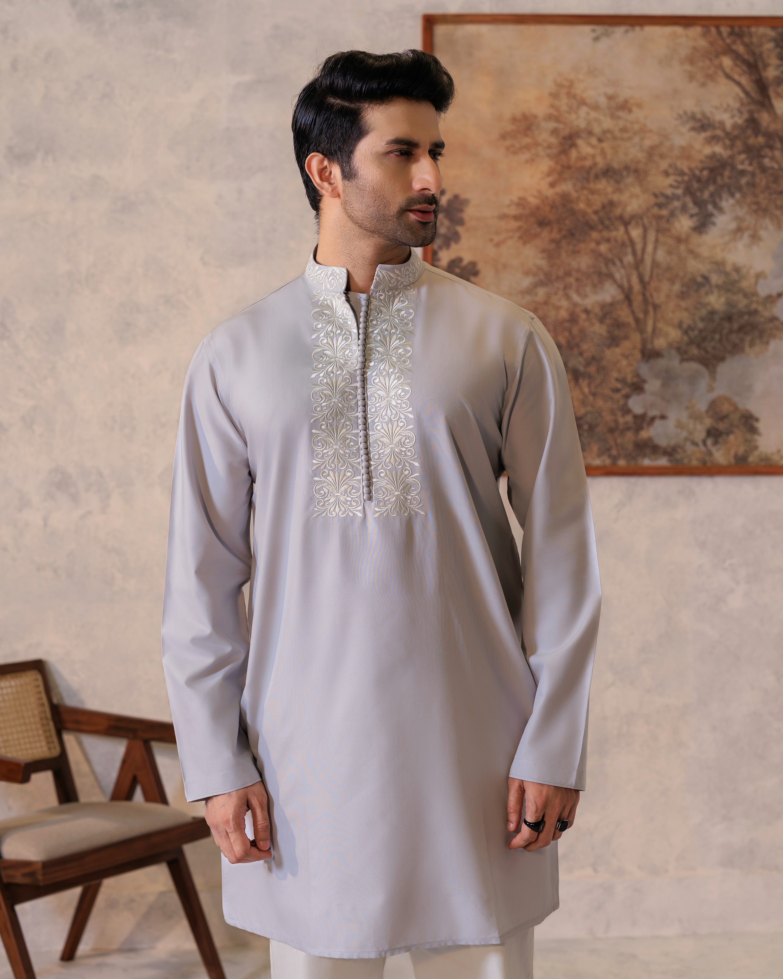 Pure Threadwork Short Kurta