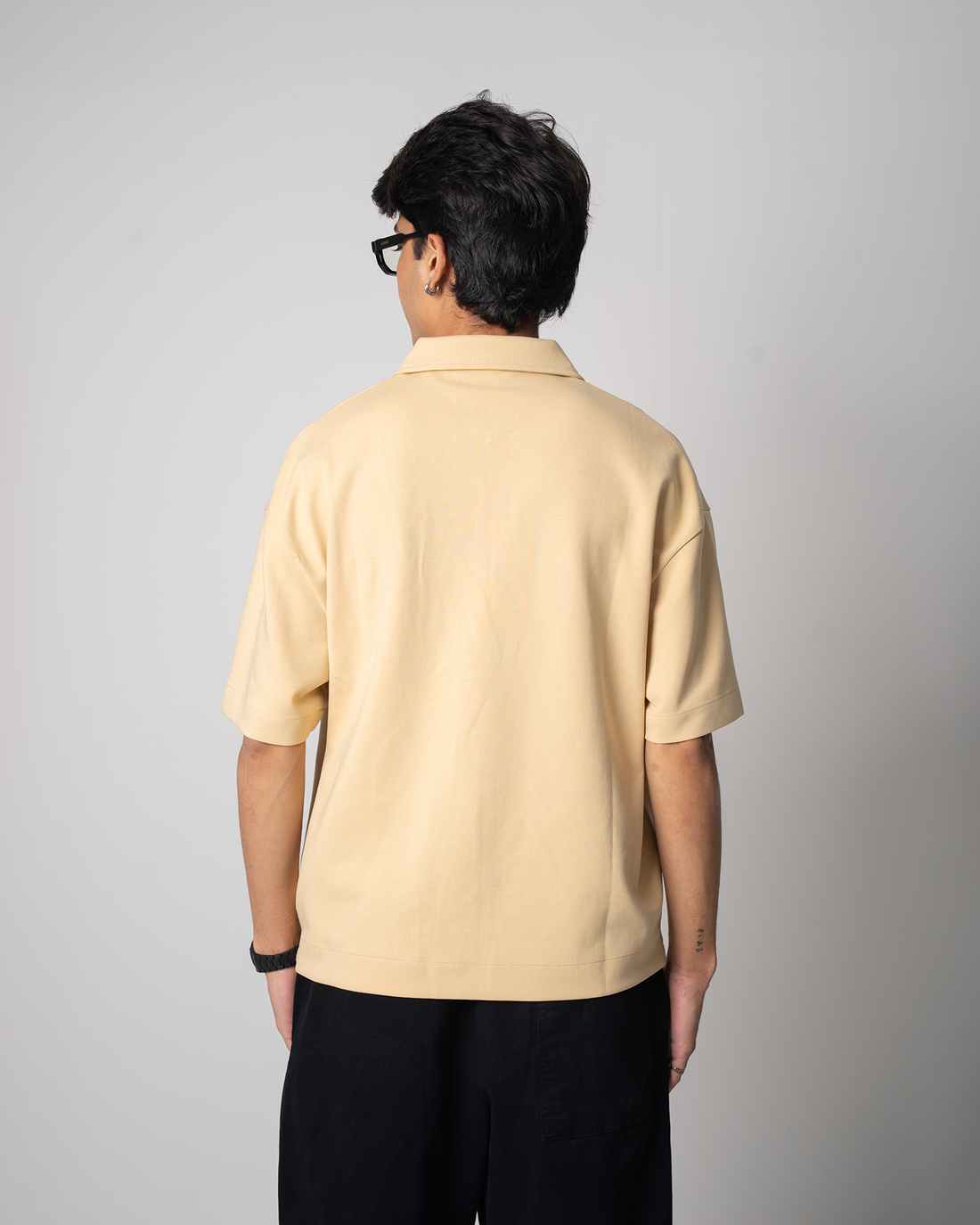 Boxy Fit Zip Polo
