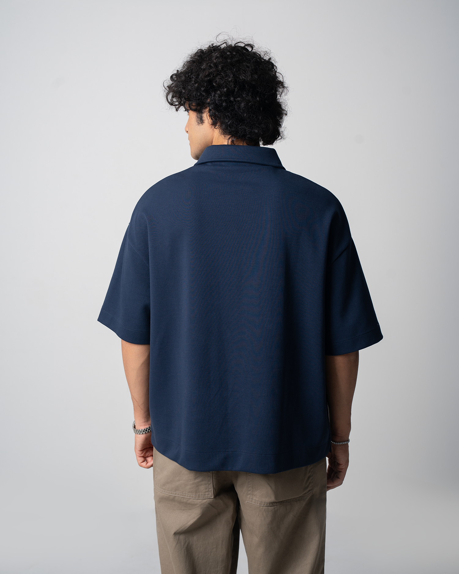 Boxy Fit Zip Polo