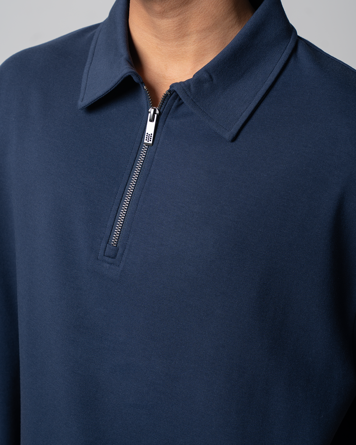 Boxy Fit Zip Polo