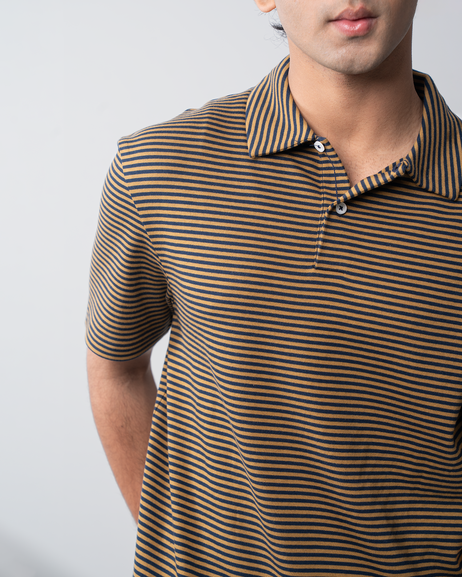 Short Sleeve Yarn Dyed Interlock Polo