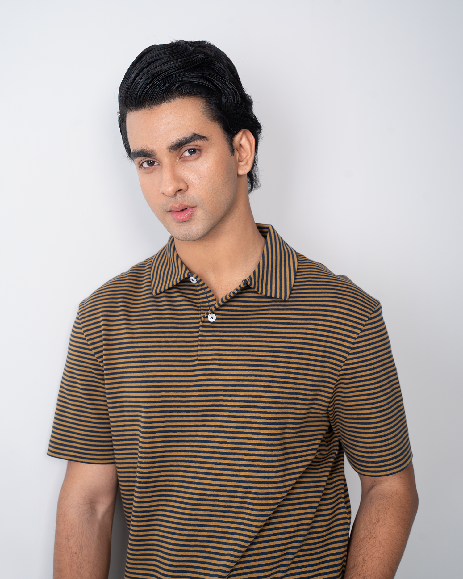 Short Sleeve Yarn Dyed Interlock Polo