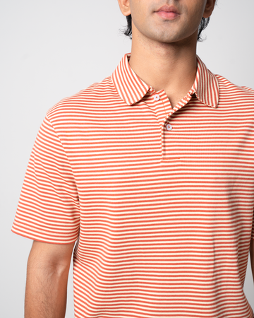 Short Sleeve Yarn Dyed Interlock Polo