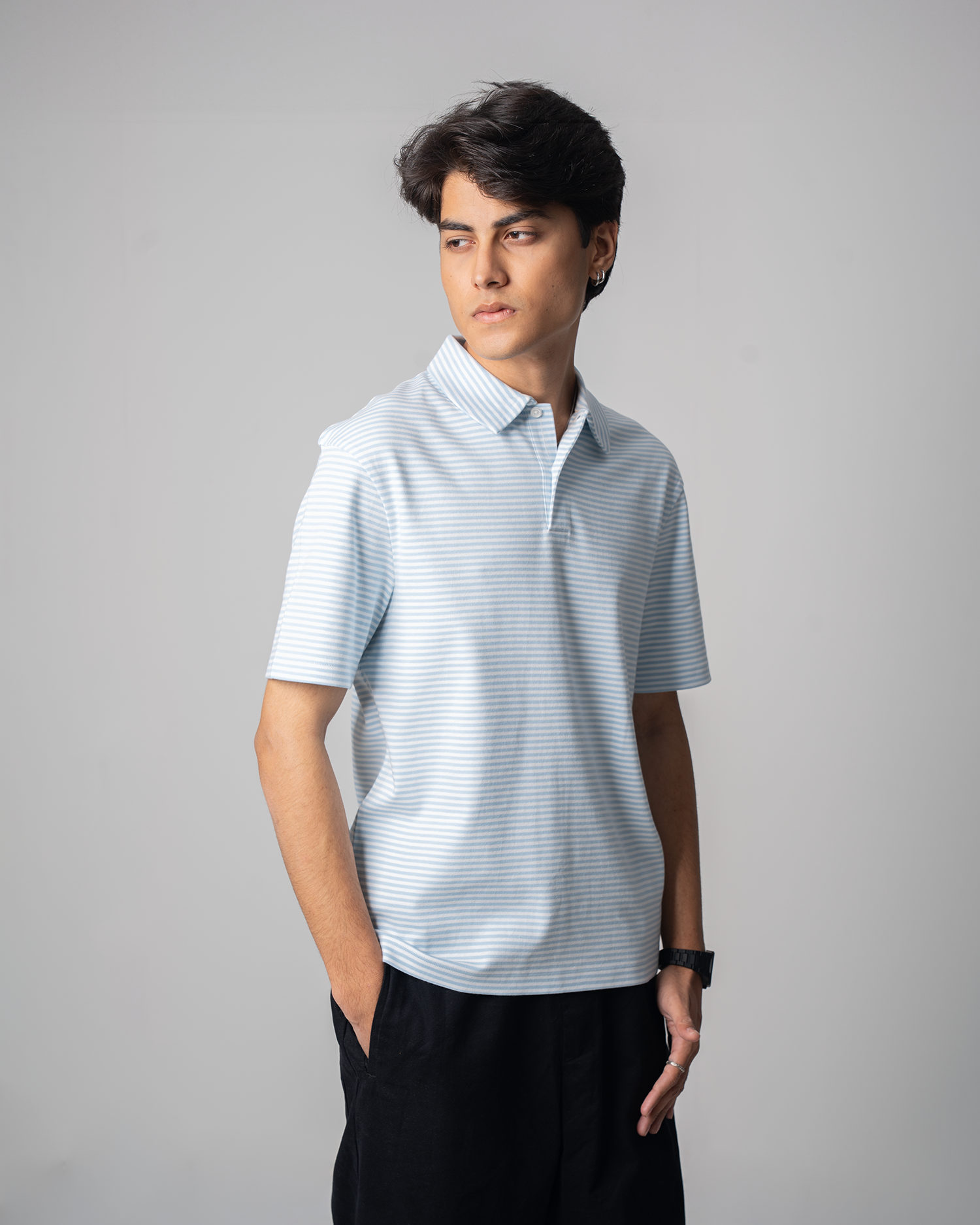 Short Sleeve Yarn Dyed Interlock Polo