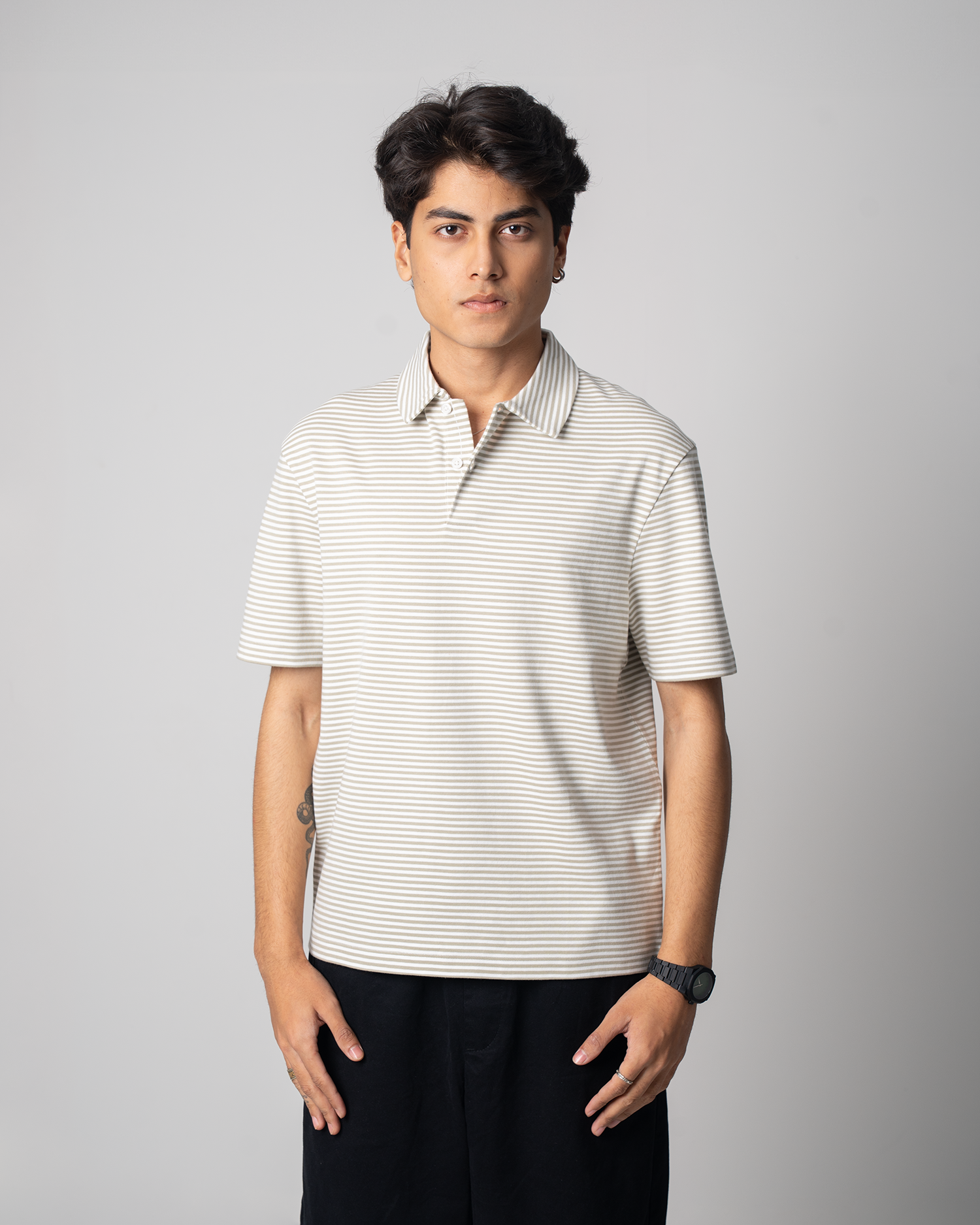 Short Sleeve Yarn Dyed Interlock Polo