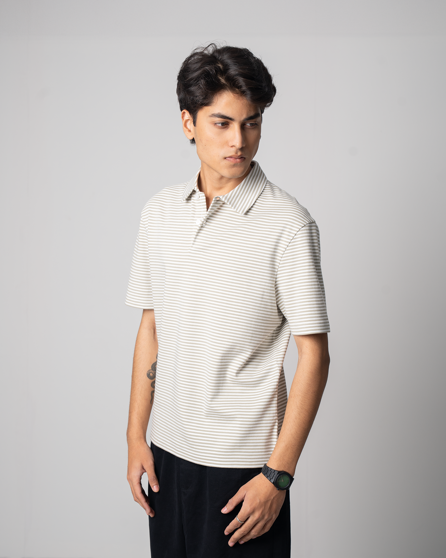 Short Sleeve Yarn Dyed Interlock Polo