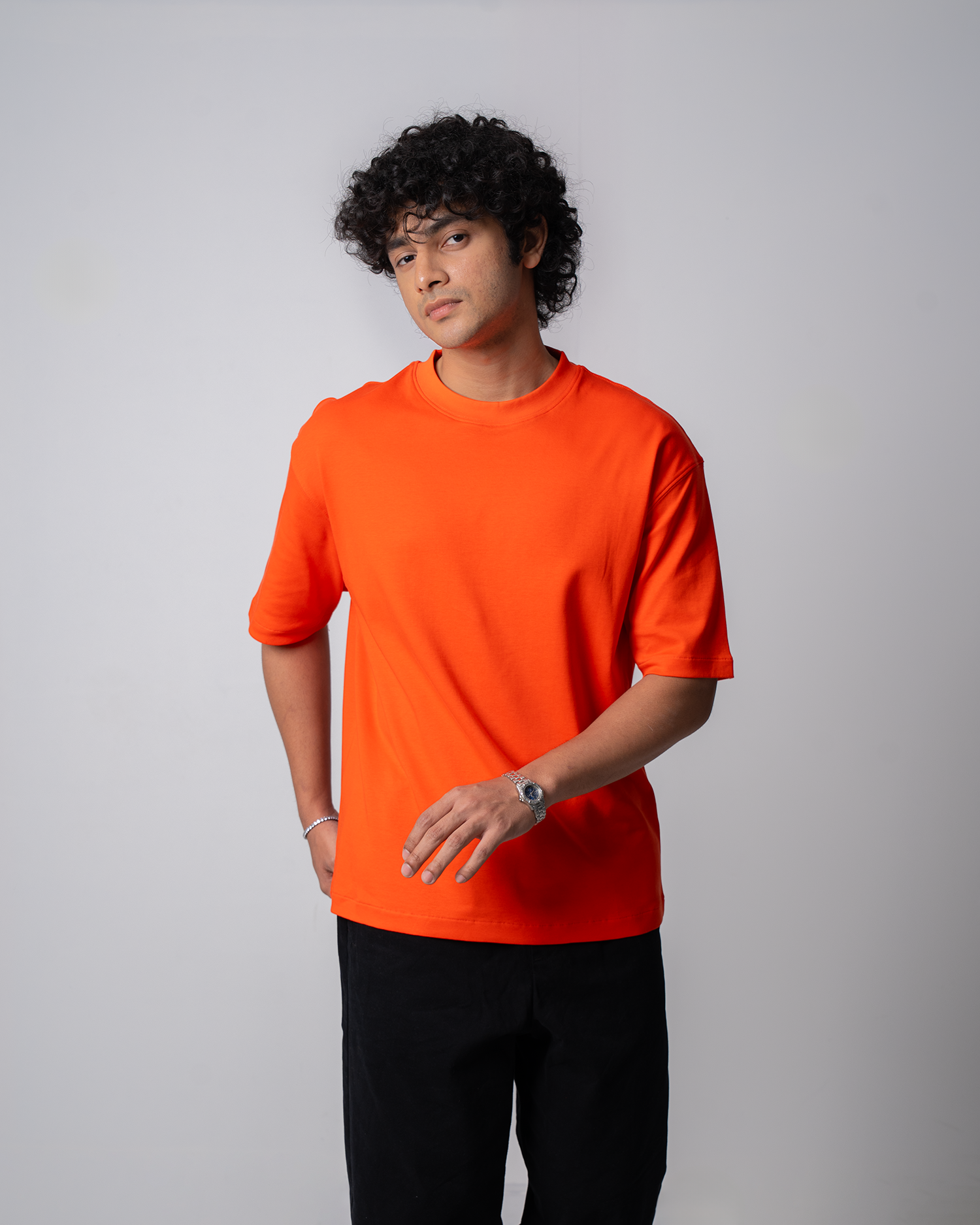 Drop Shoulder Premium Solid T-Shirt