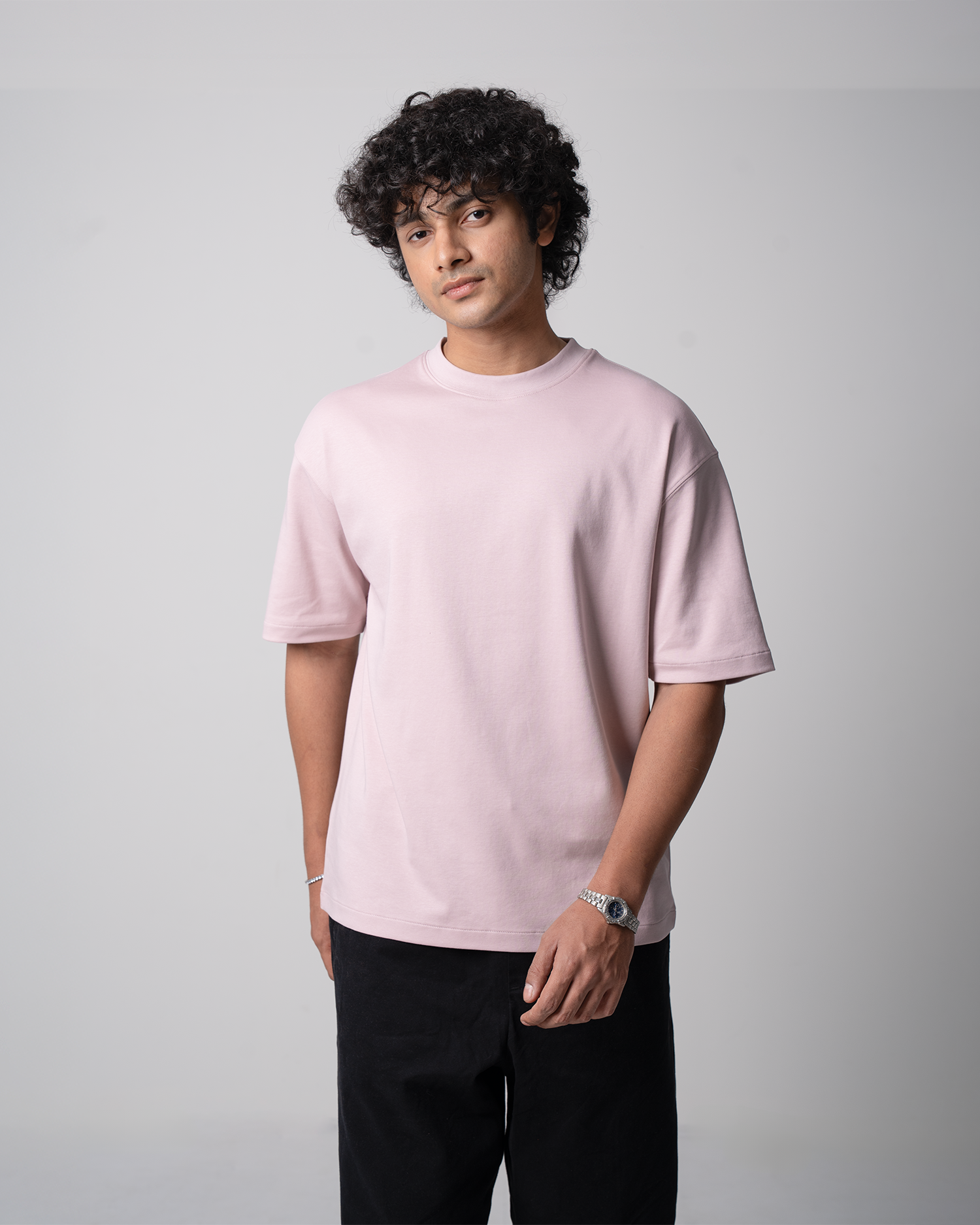 Drop Shoulder Premium Solid T-Shirt