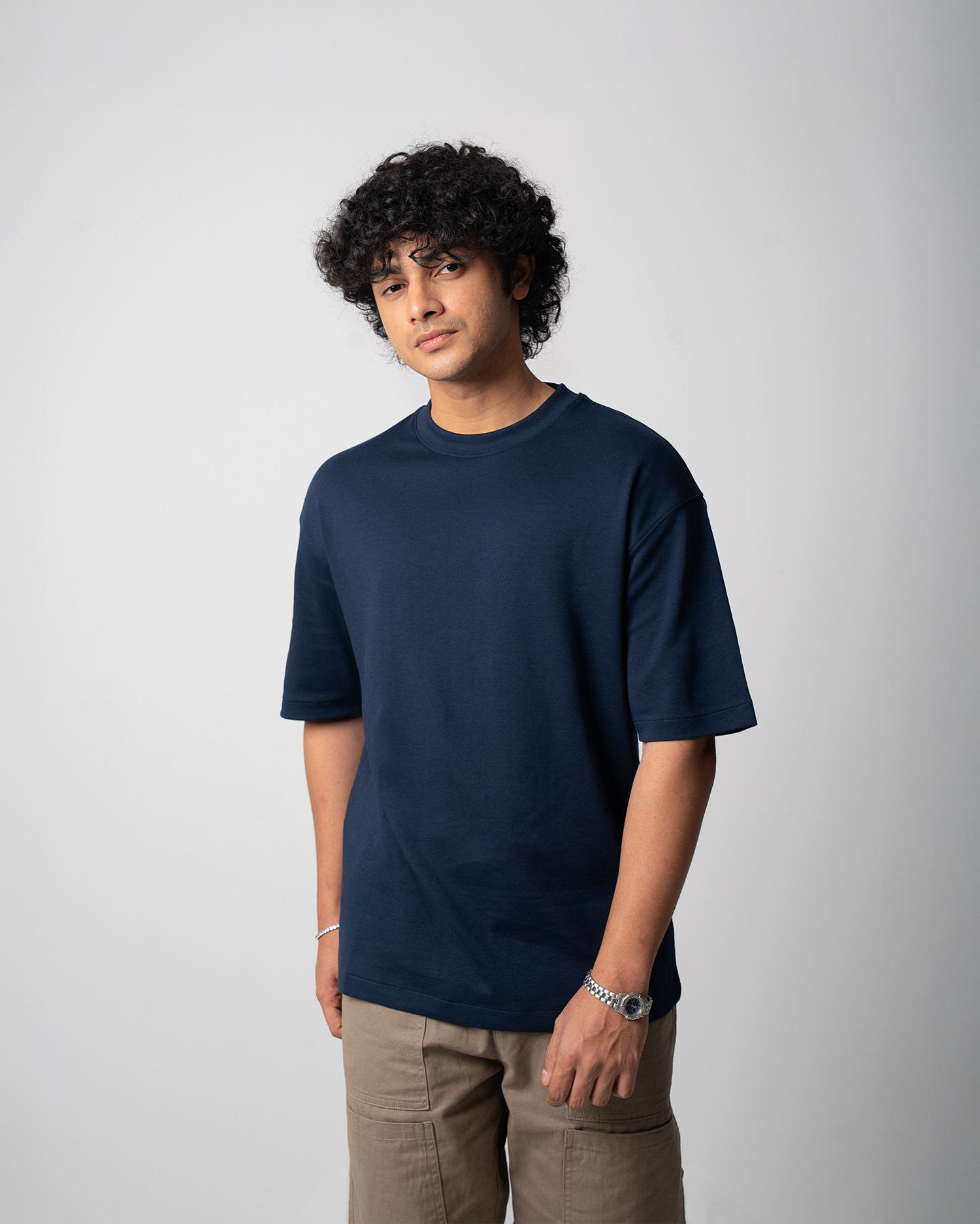 Drop Shoulder Premium Solid T-Shirt