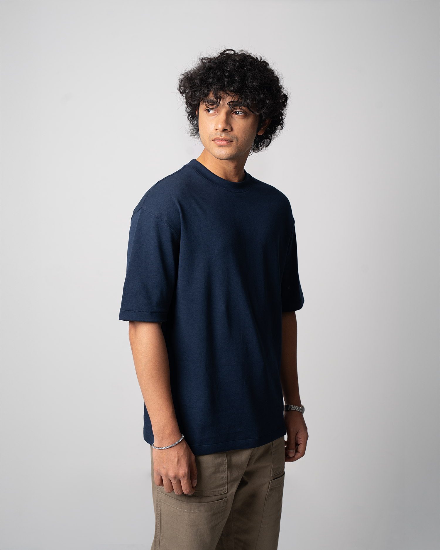 Drop Shoulder Premium Solid T-Shirt