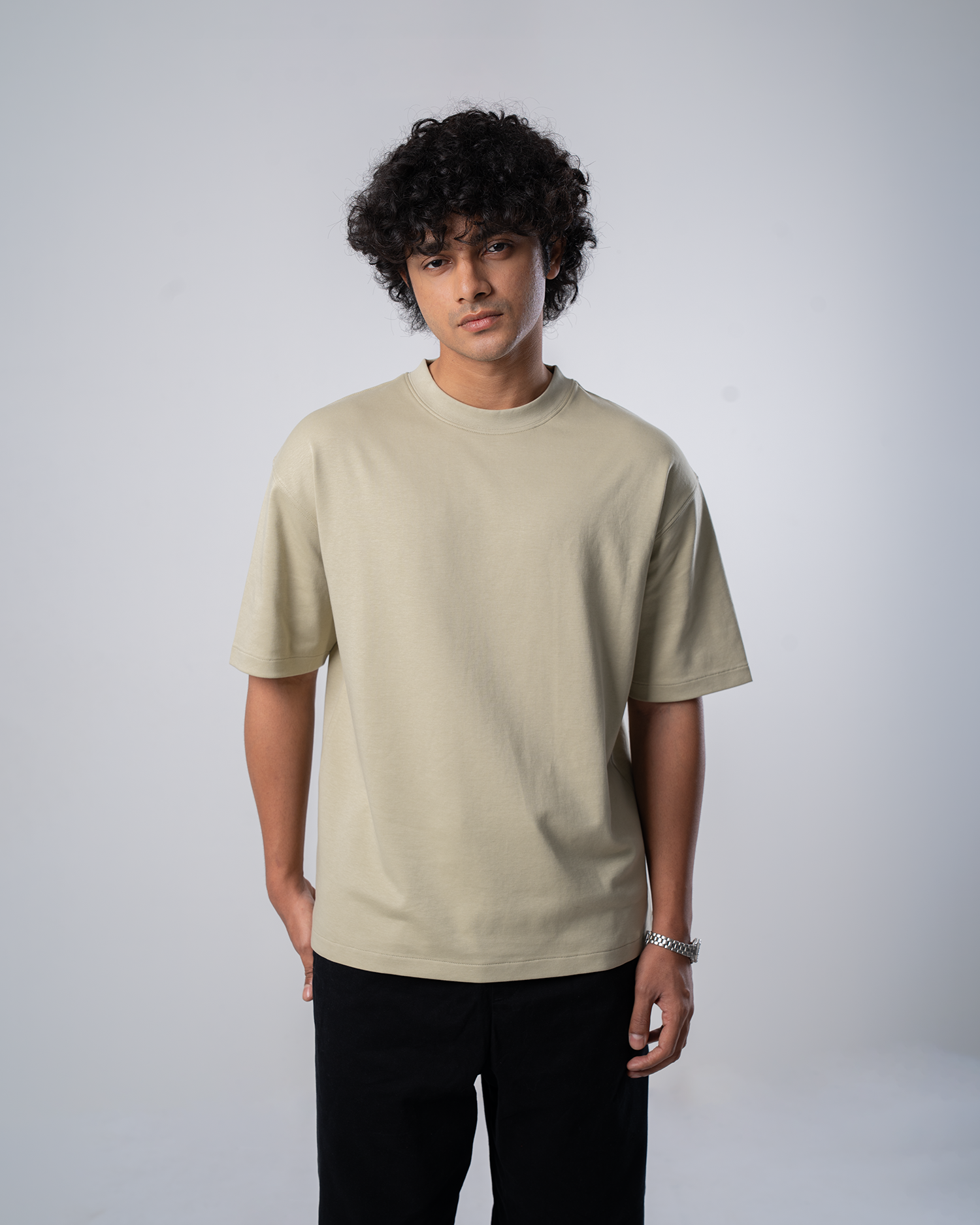 Drop Shoulder Premium Solid T-Shirt