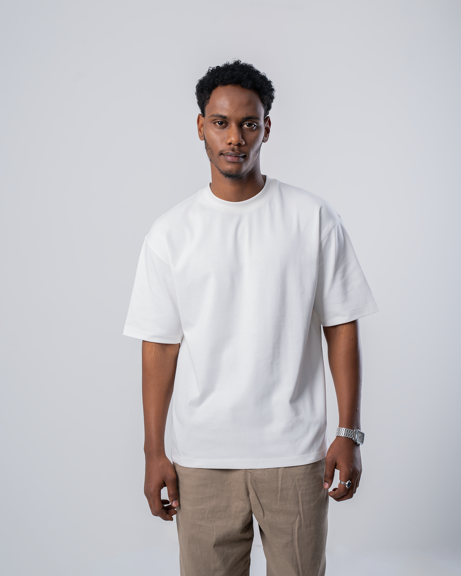 Drop Shoulder Premium Solid T-Shirt