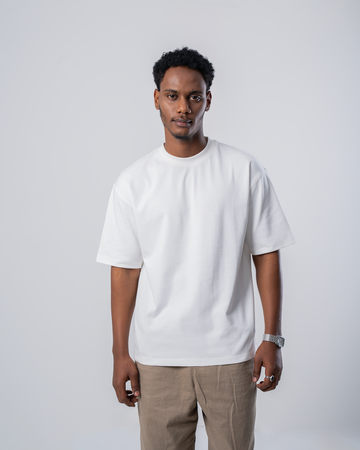 Drop Shoulder Premium Solid T-Shirt