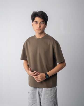 Solid T-Shirt (Drop Shoulder )