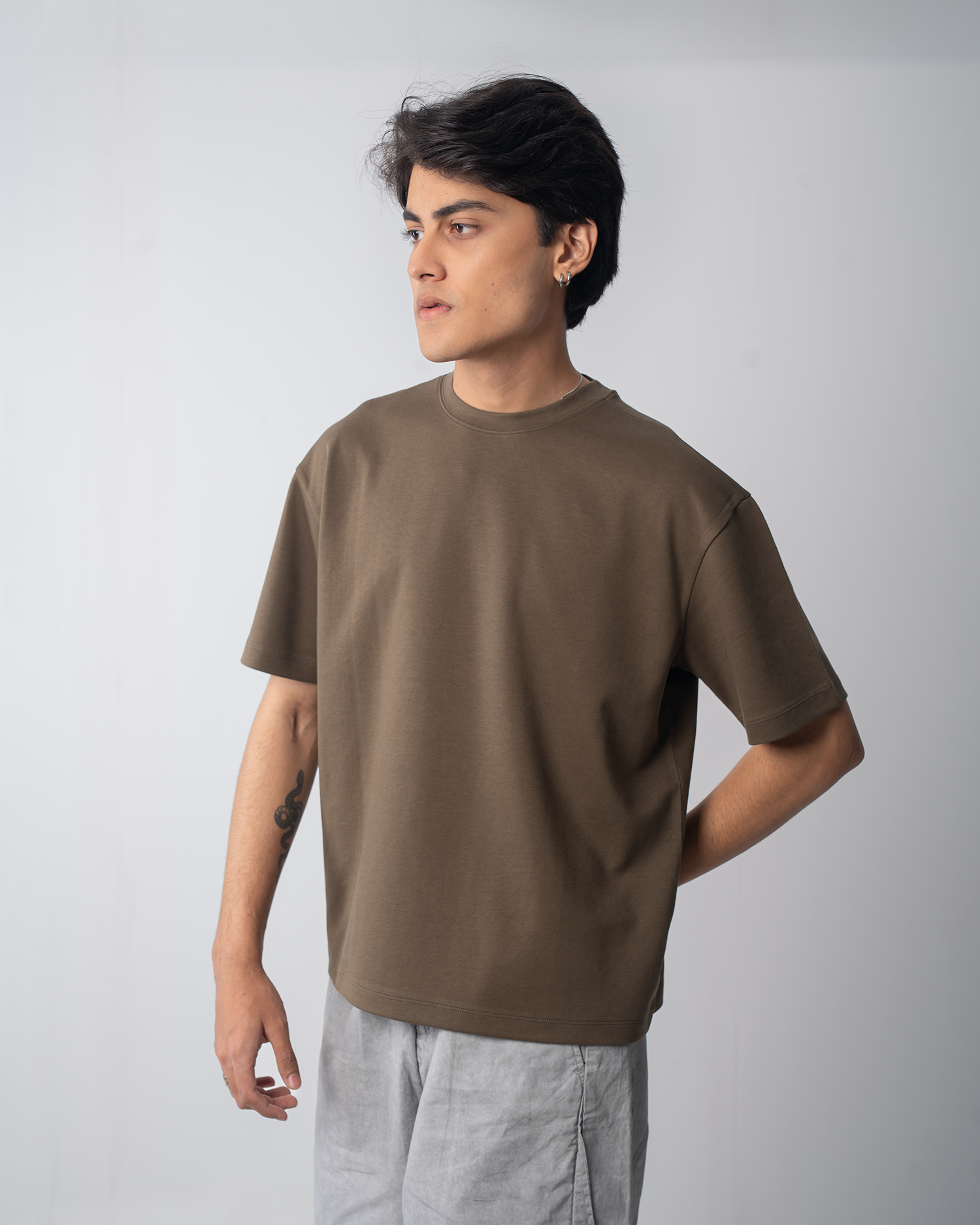 Solid T-Shirt (Drop Shoulder )