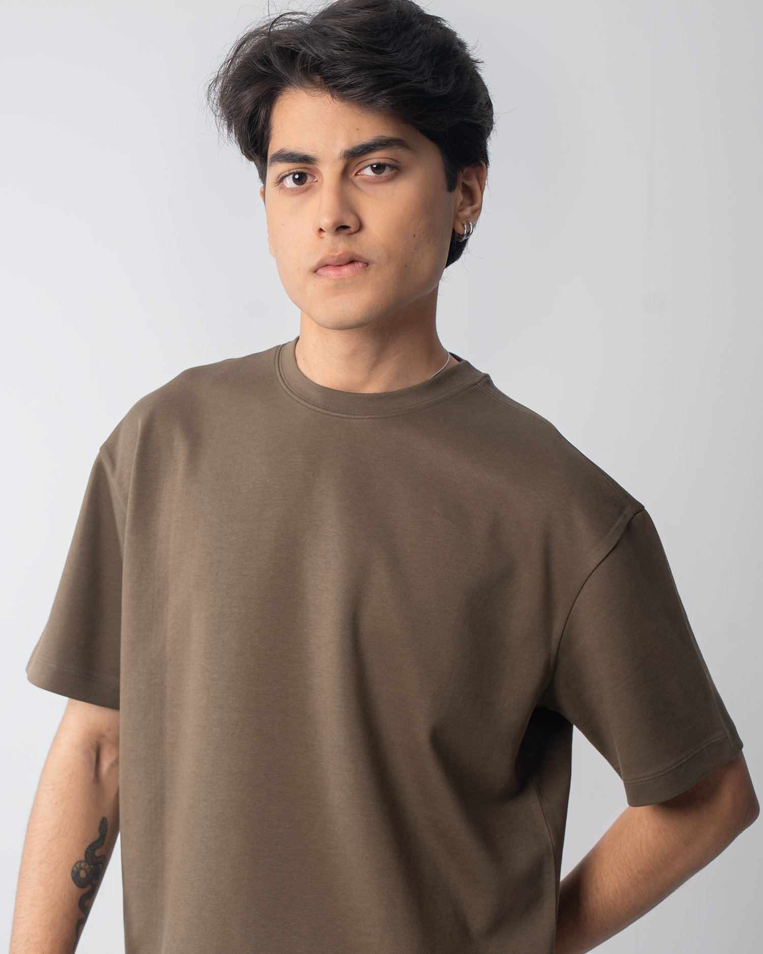 Solid T-Shirt (Drop Shoulder )