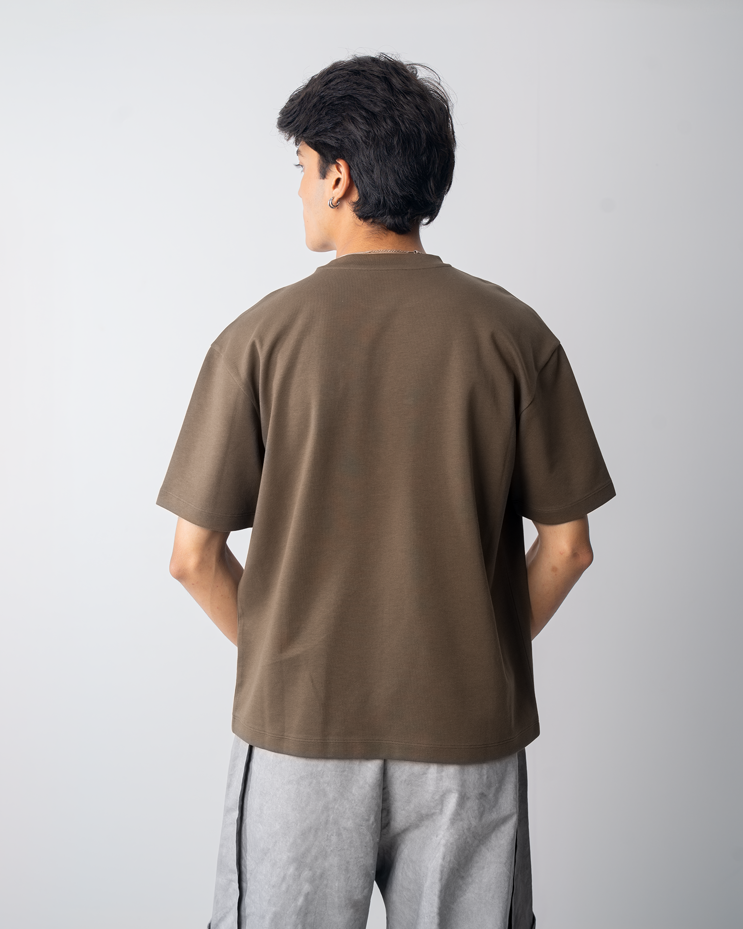 Solid T-Shirt (Drop Shoulder )