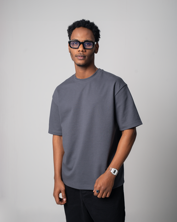 Solid T-Shirt (Drop Shoulder )