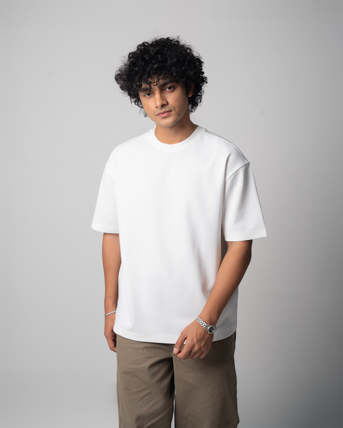 Solid T-Shirt (Drop Shoulder )