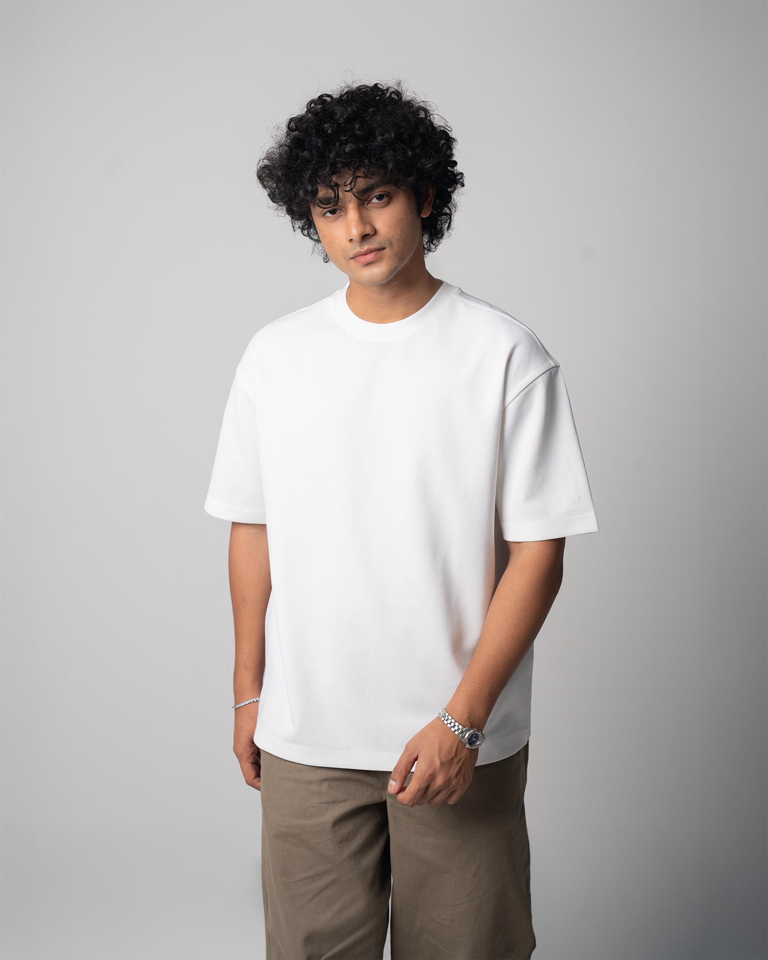 Solid T-Shirt (Drop Shoulder )