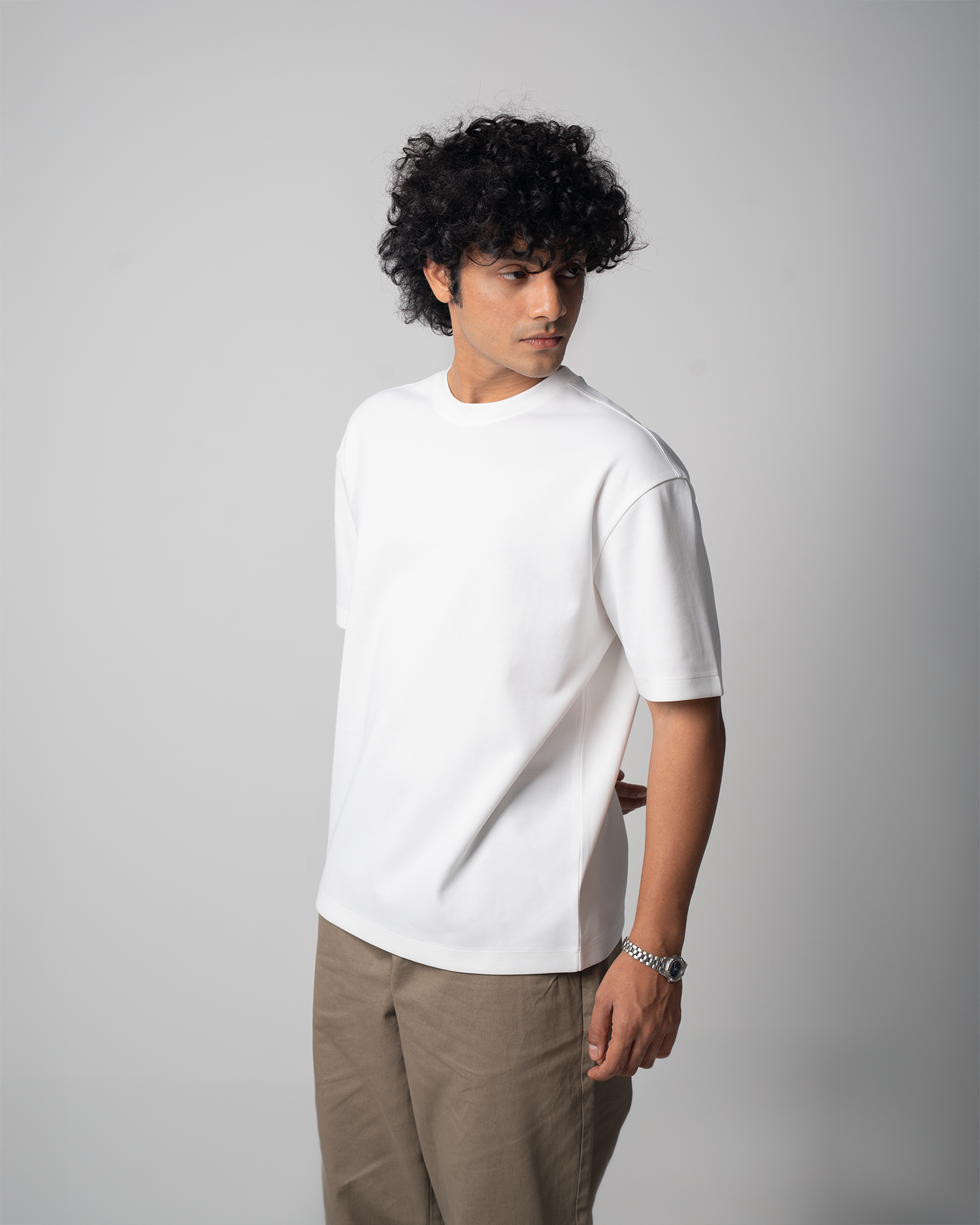 Solid T-Shirt (Drop Shoulder )