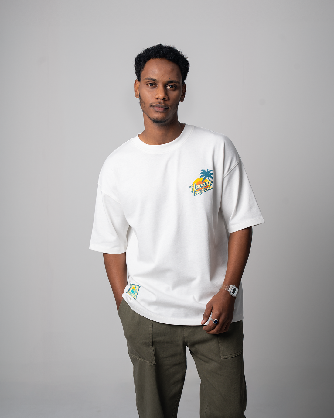 Drop Shoulder Graphic Tee