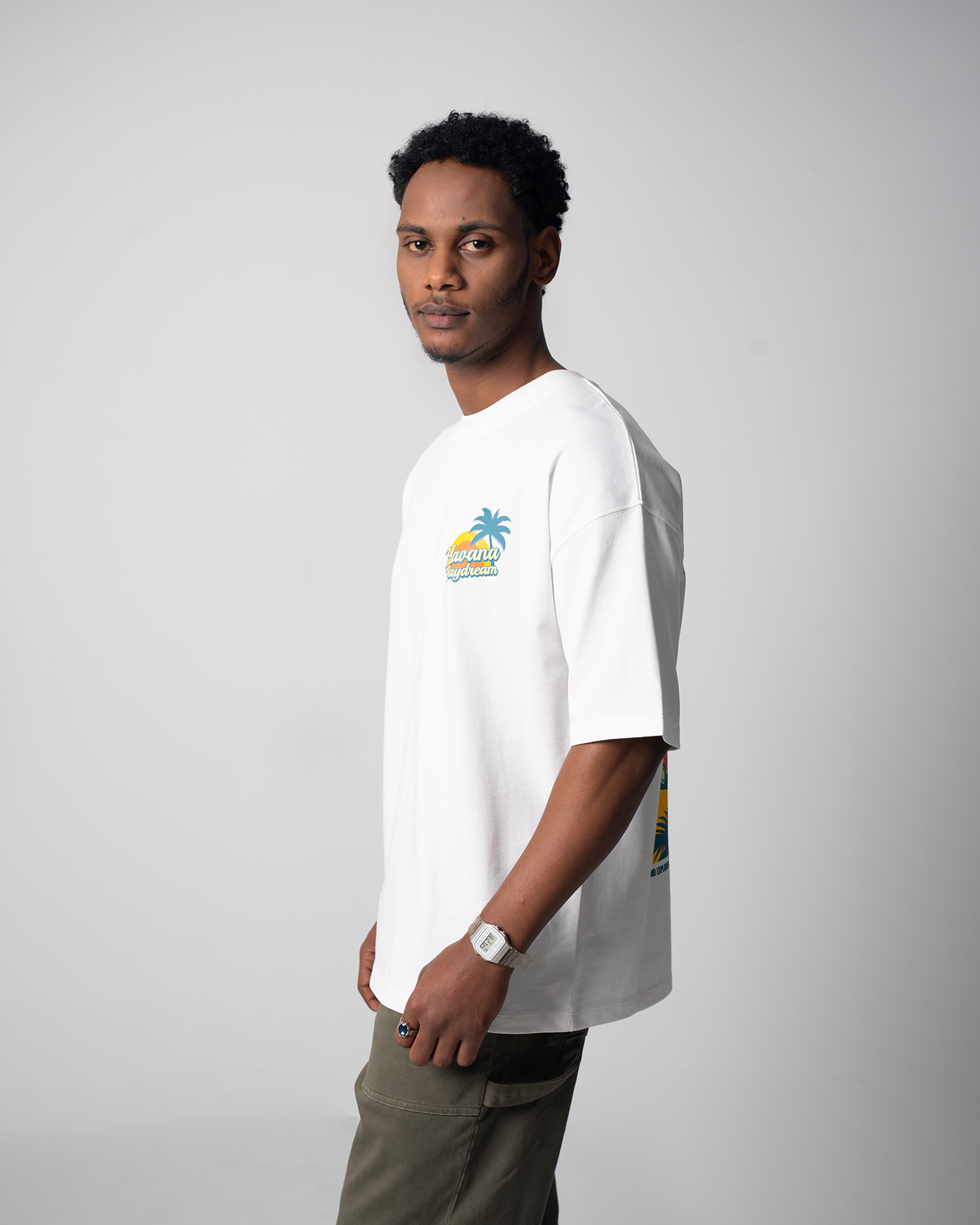 Drop Shoulder Graphic Tee