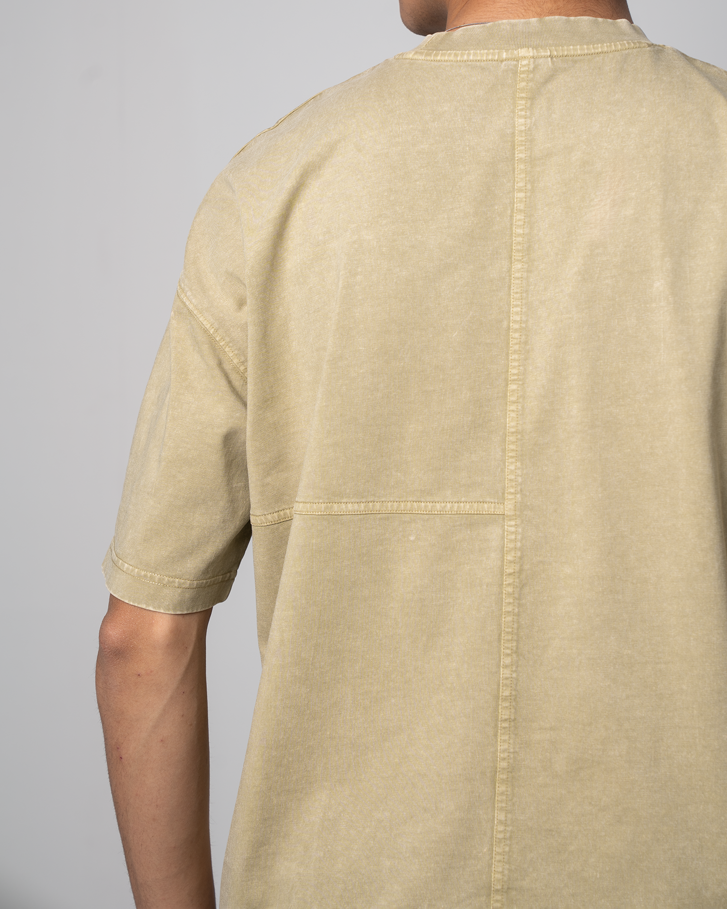 Garment Dye Drop Shoulder Graphic T-Shirt