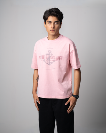 Garment Dye Drop Shoulder Graphic T-Shirt