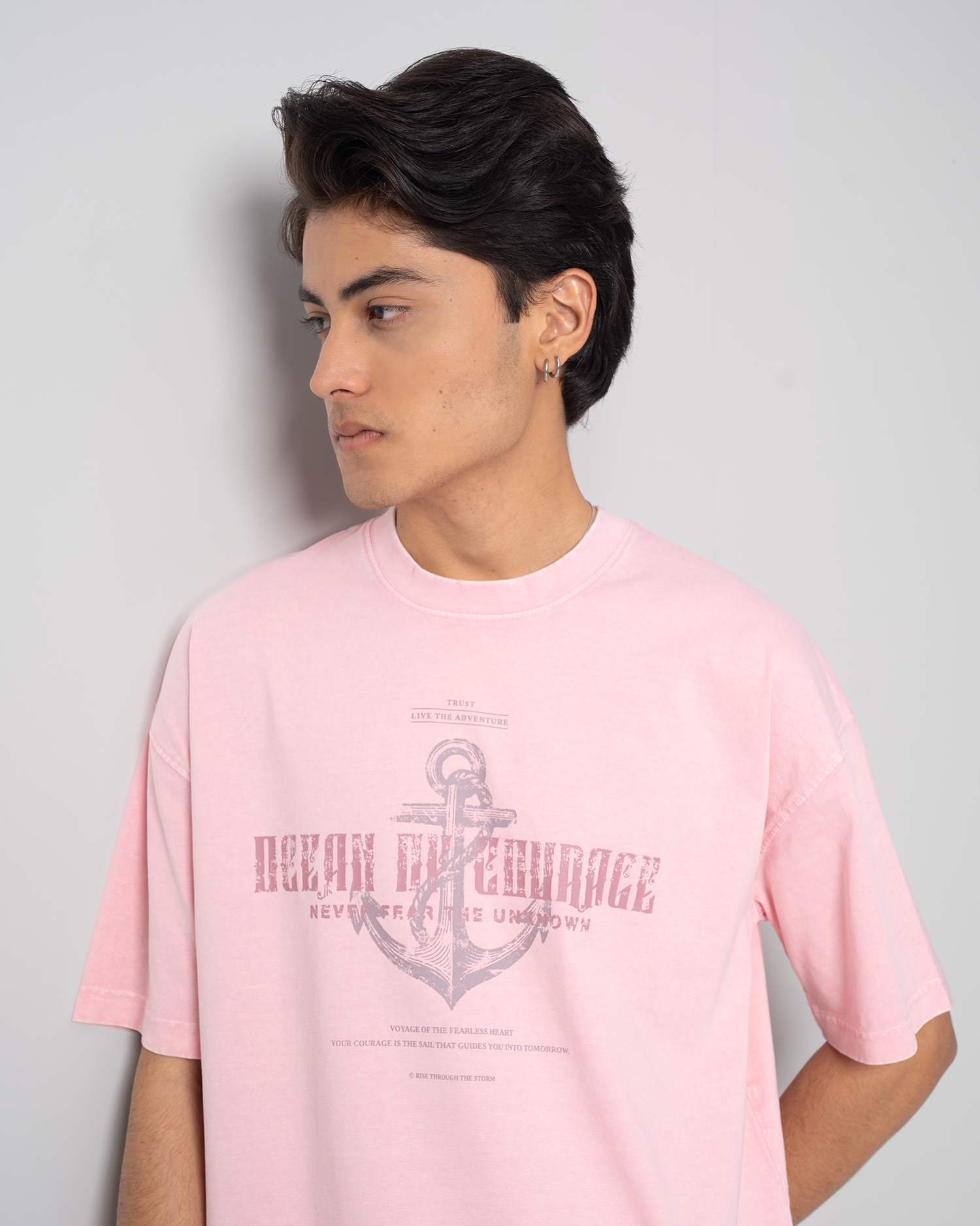 Garment Dye Drop Shoulder Graphic T-Shirt