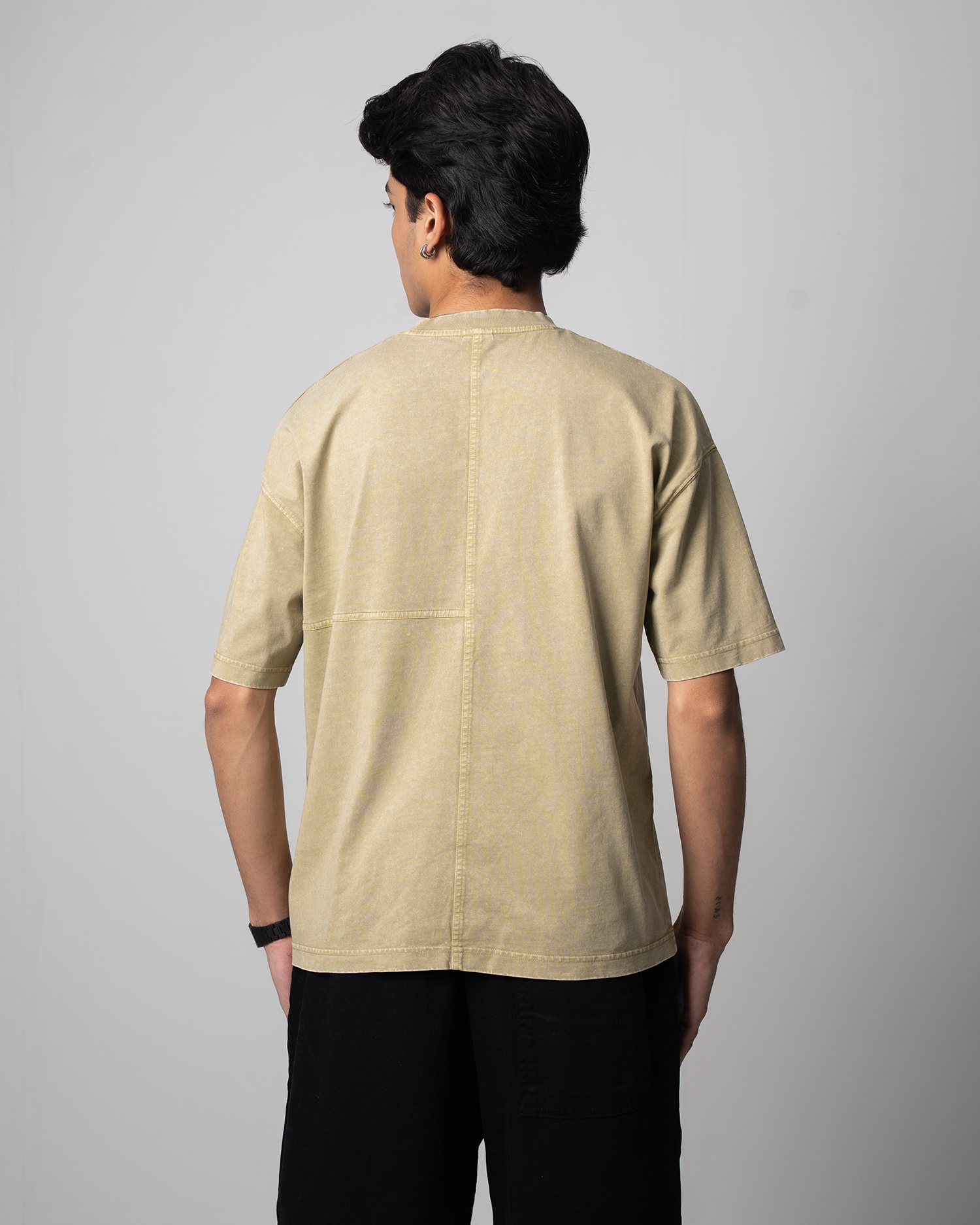 Garment Dye Drop Shoulder Graphic T-Shirt