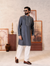 Smoke Threadwork Panjabi