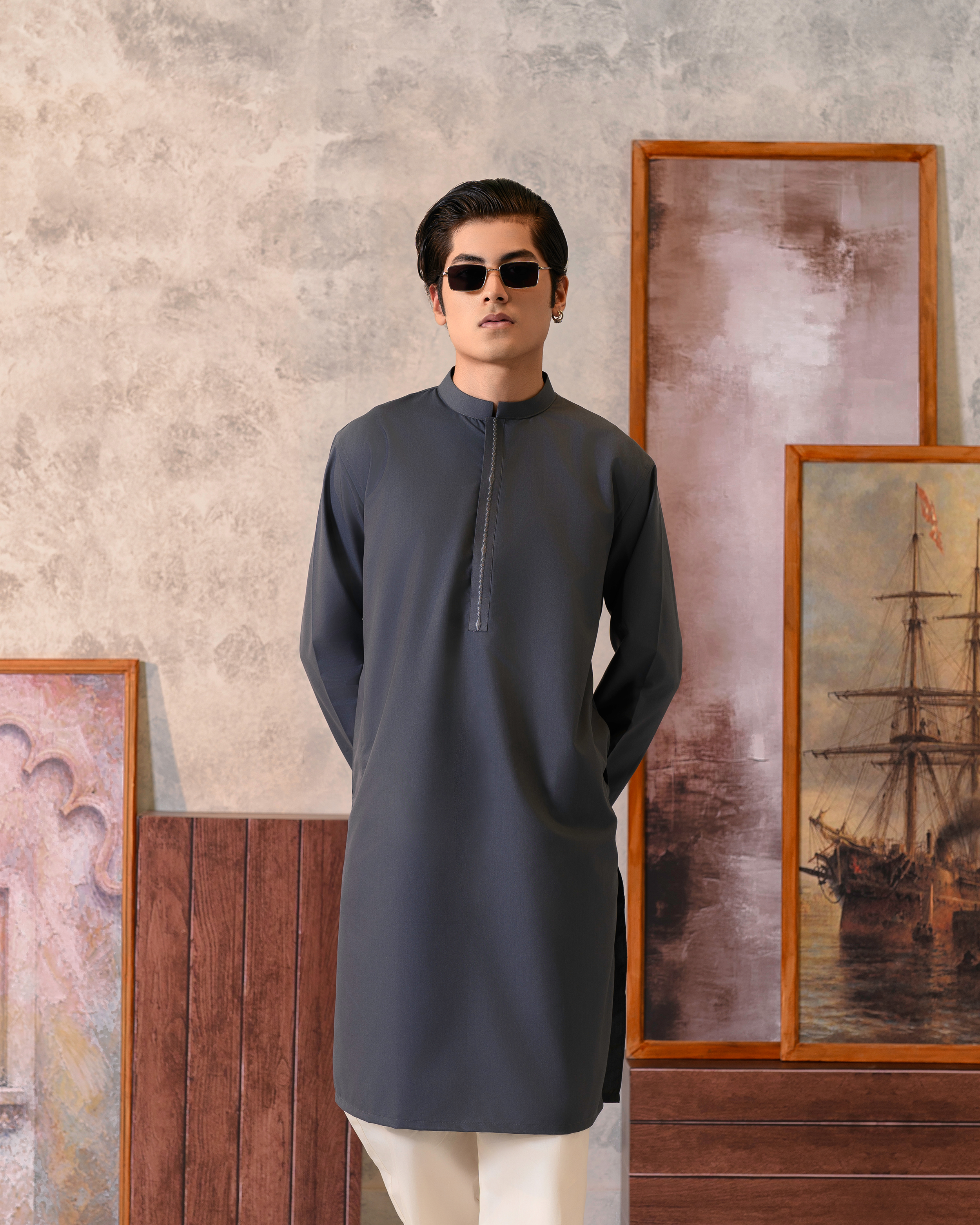 Stone Ornate Short Kurta