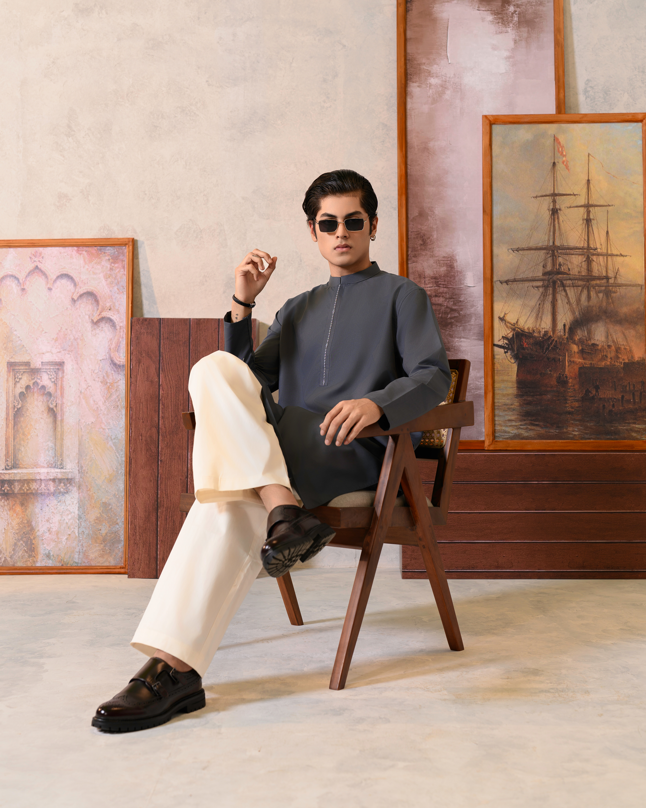 Stone Ornate Short Kurta