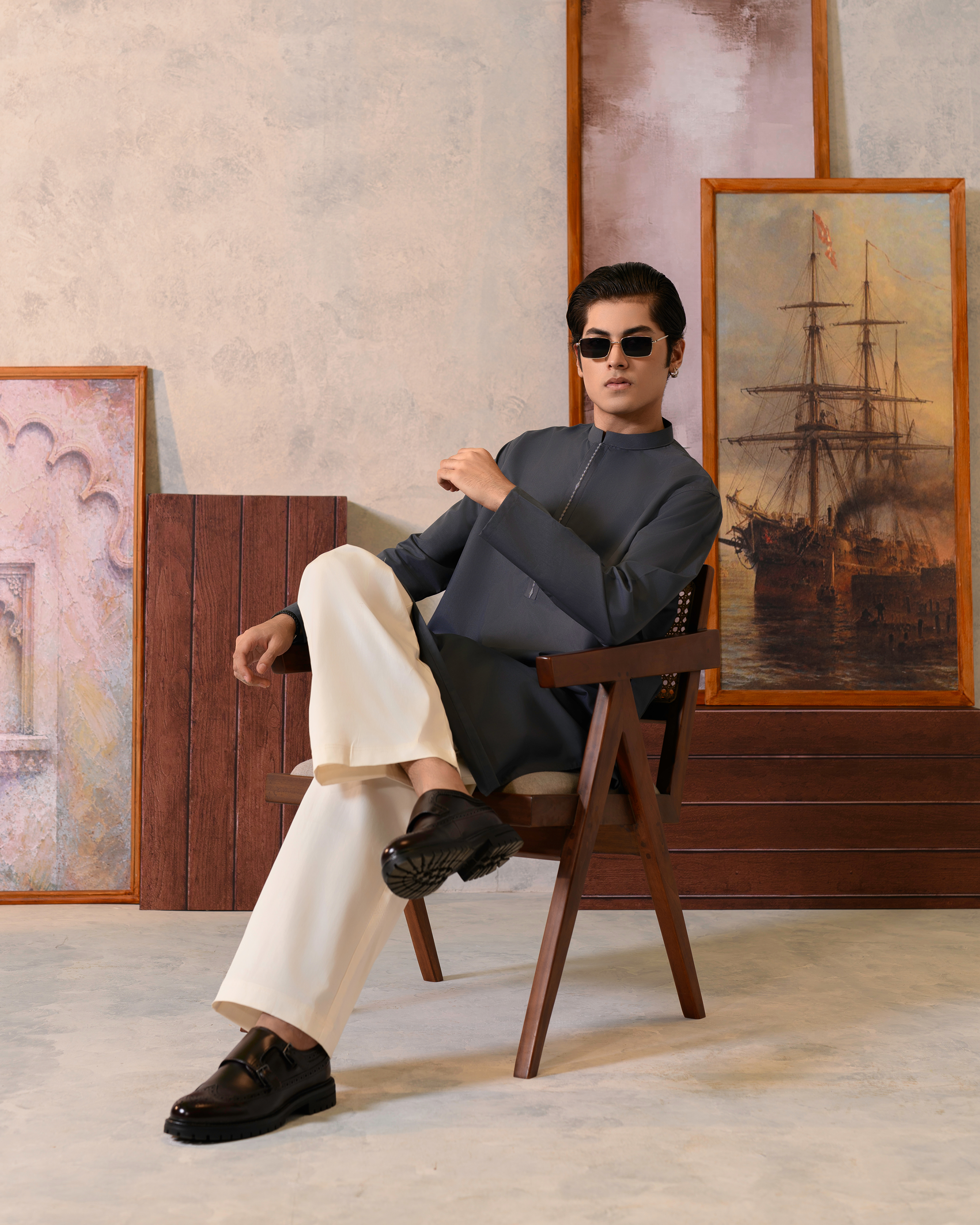 Stone Ornate Short Kurta